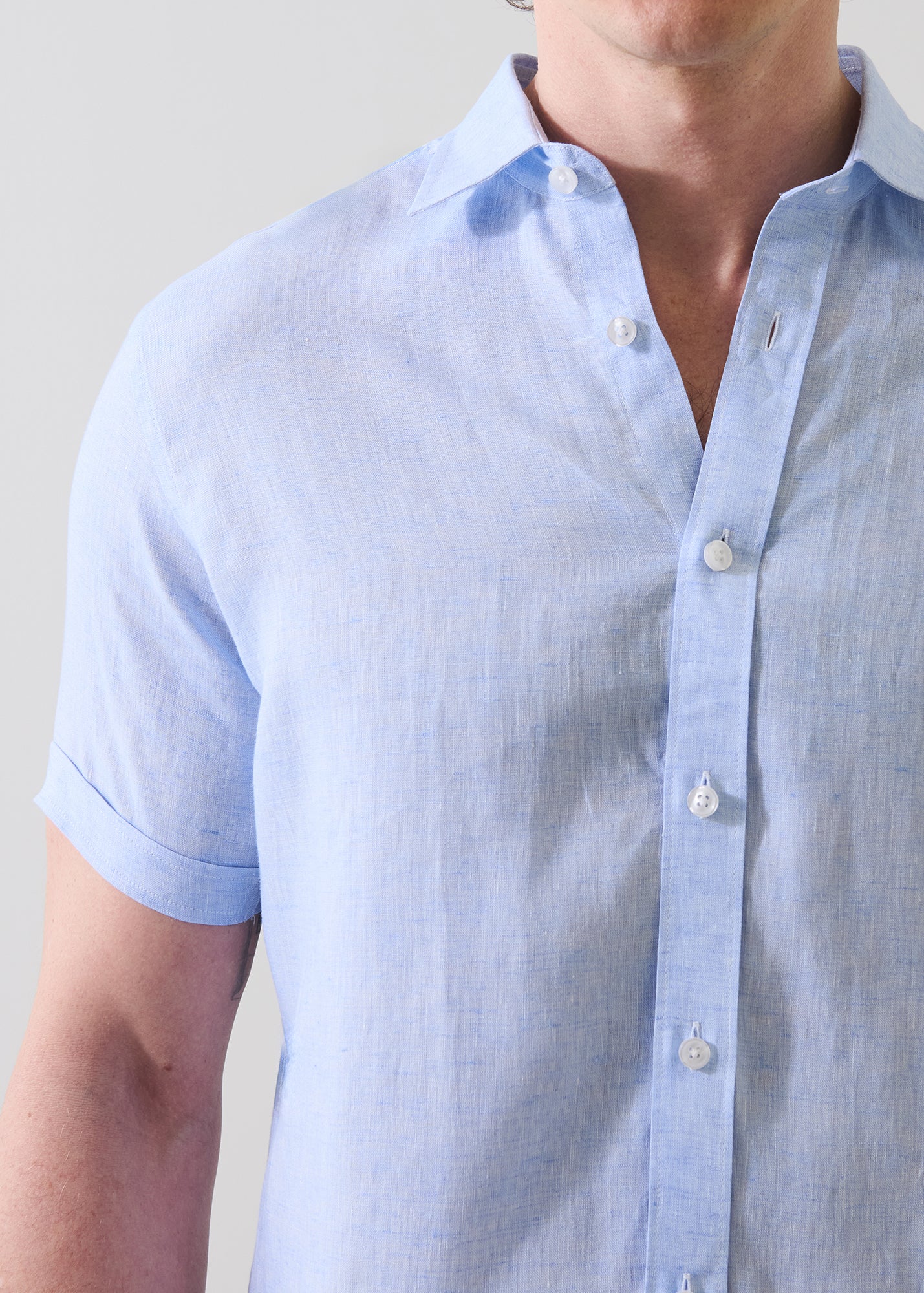 Linen Chambray Shirt - PATRICK ASSARAF