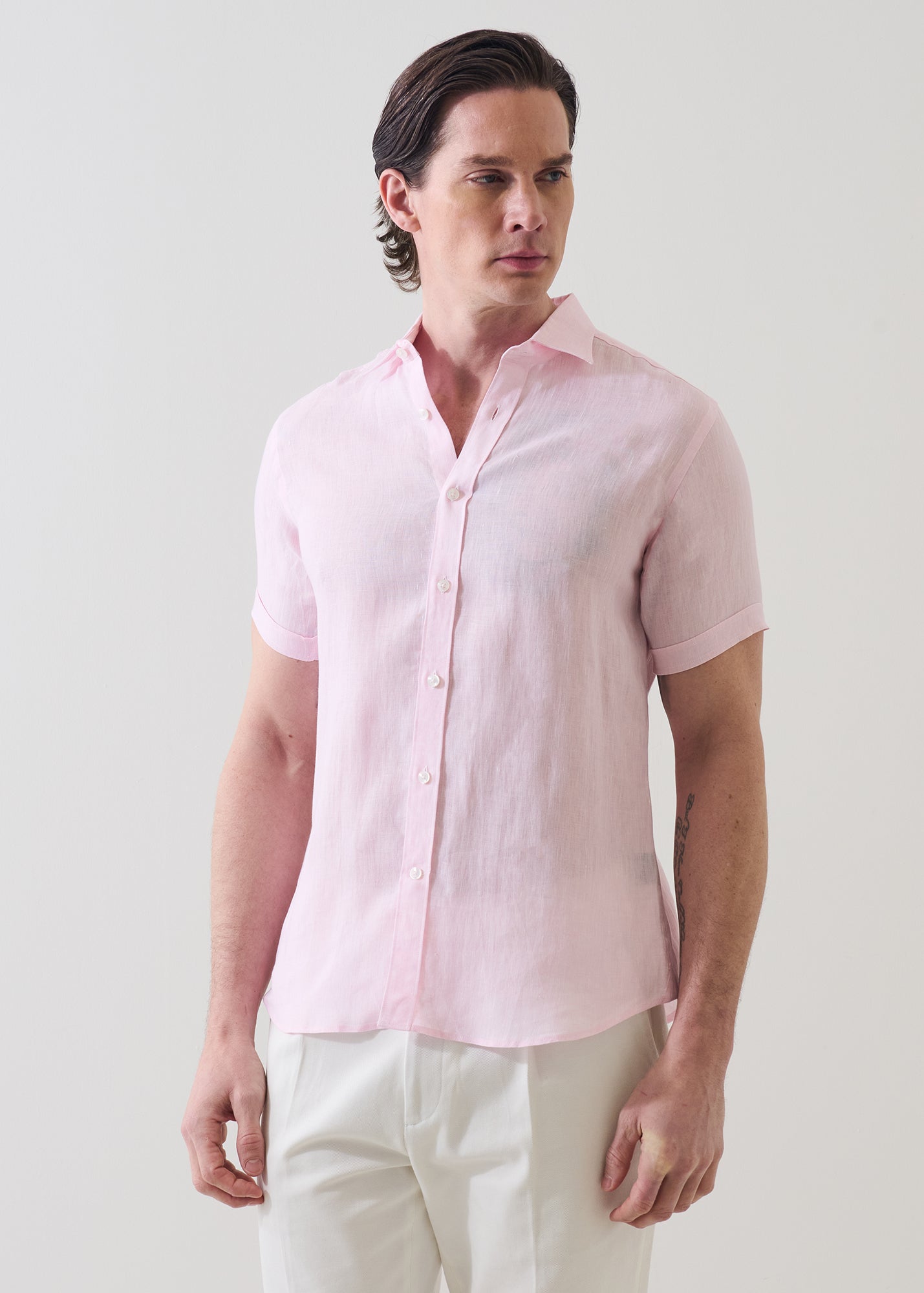 Linen Chambray Shirt - PATRICK ASSARAF