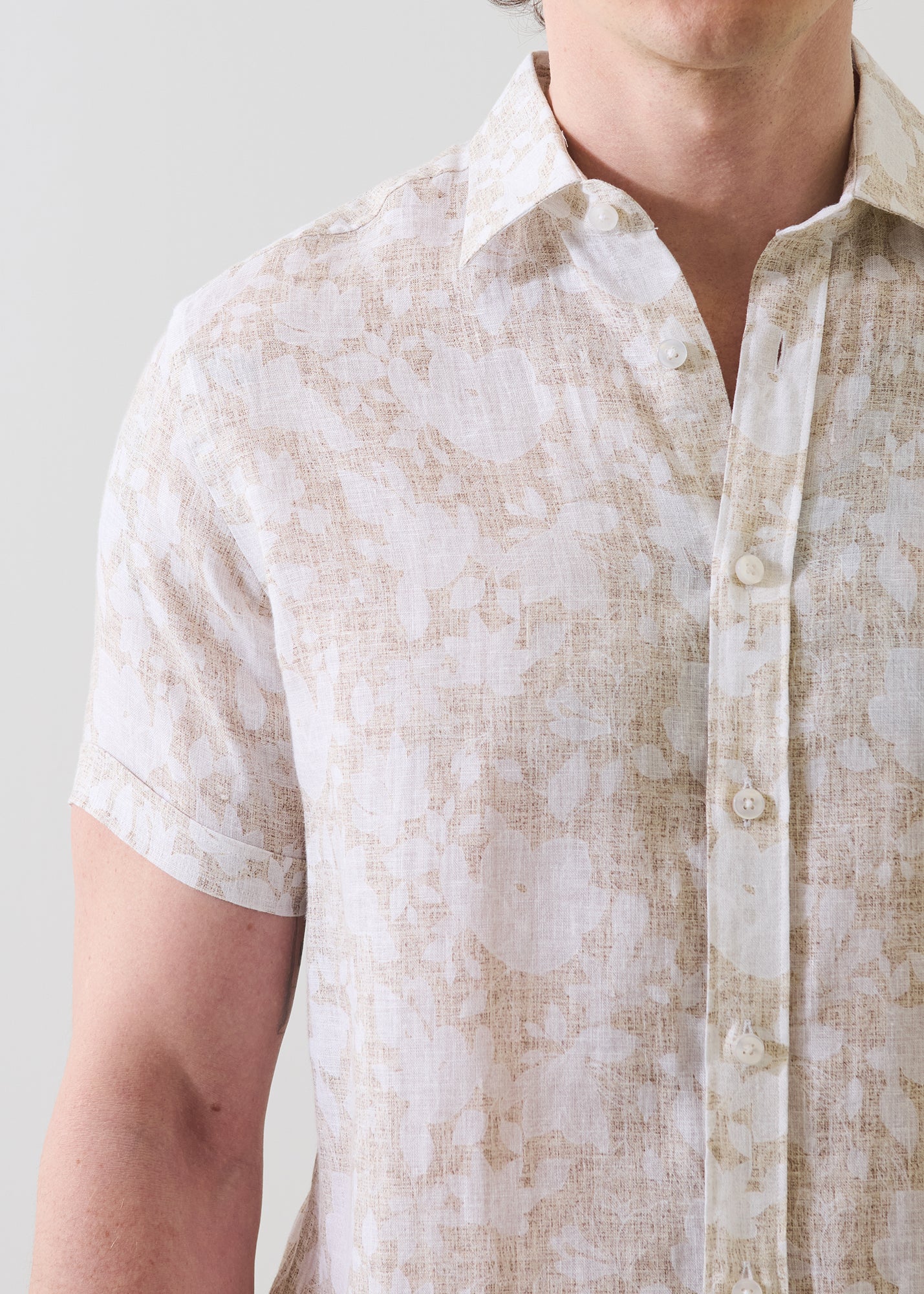 Vintage Floral Linen Shirt - PATRICK ASSARAF
