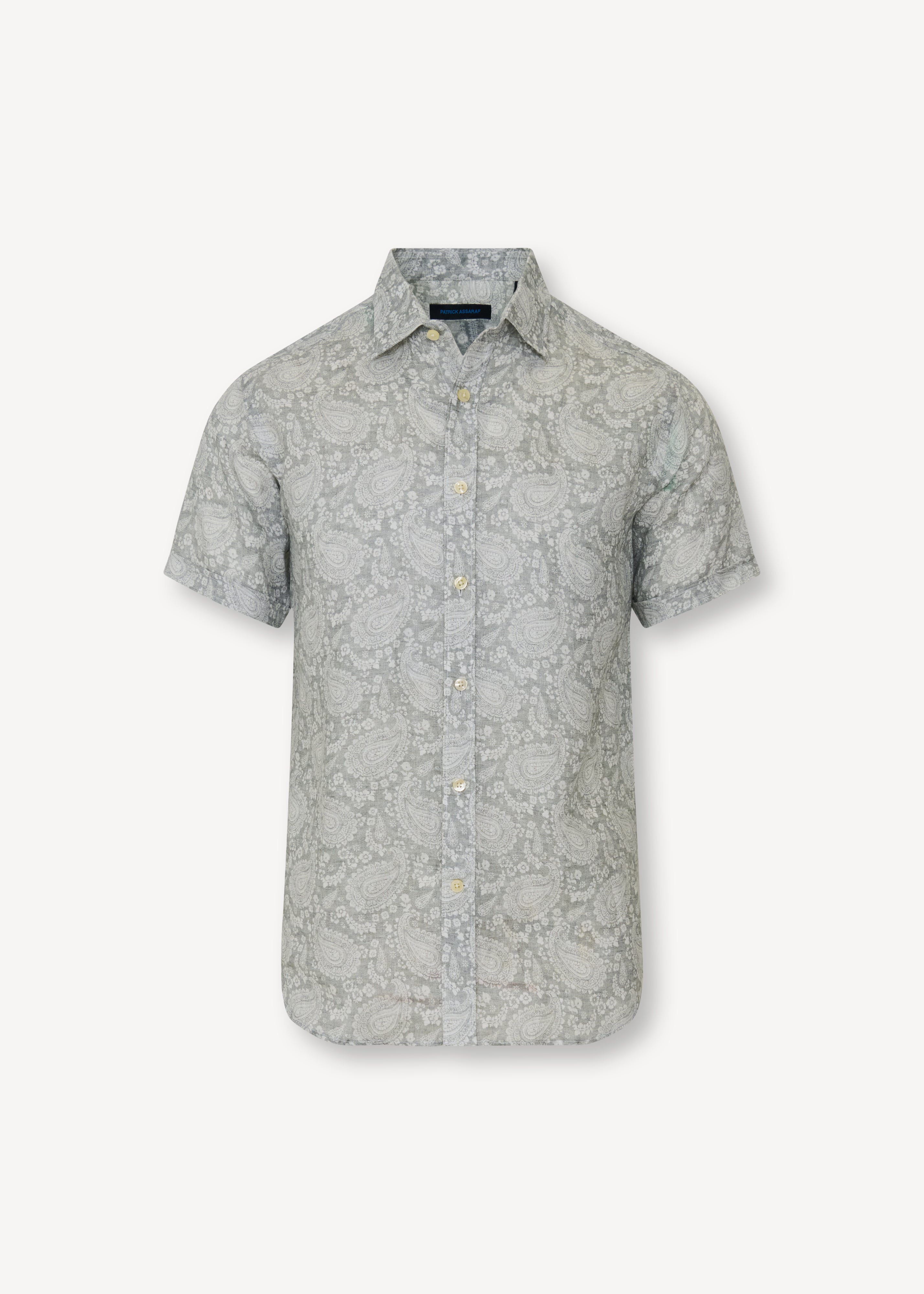 Paisley Print Linen Shirt - PATRICK ASSARAF