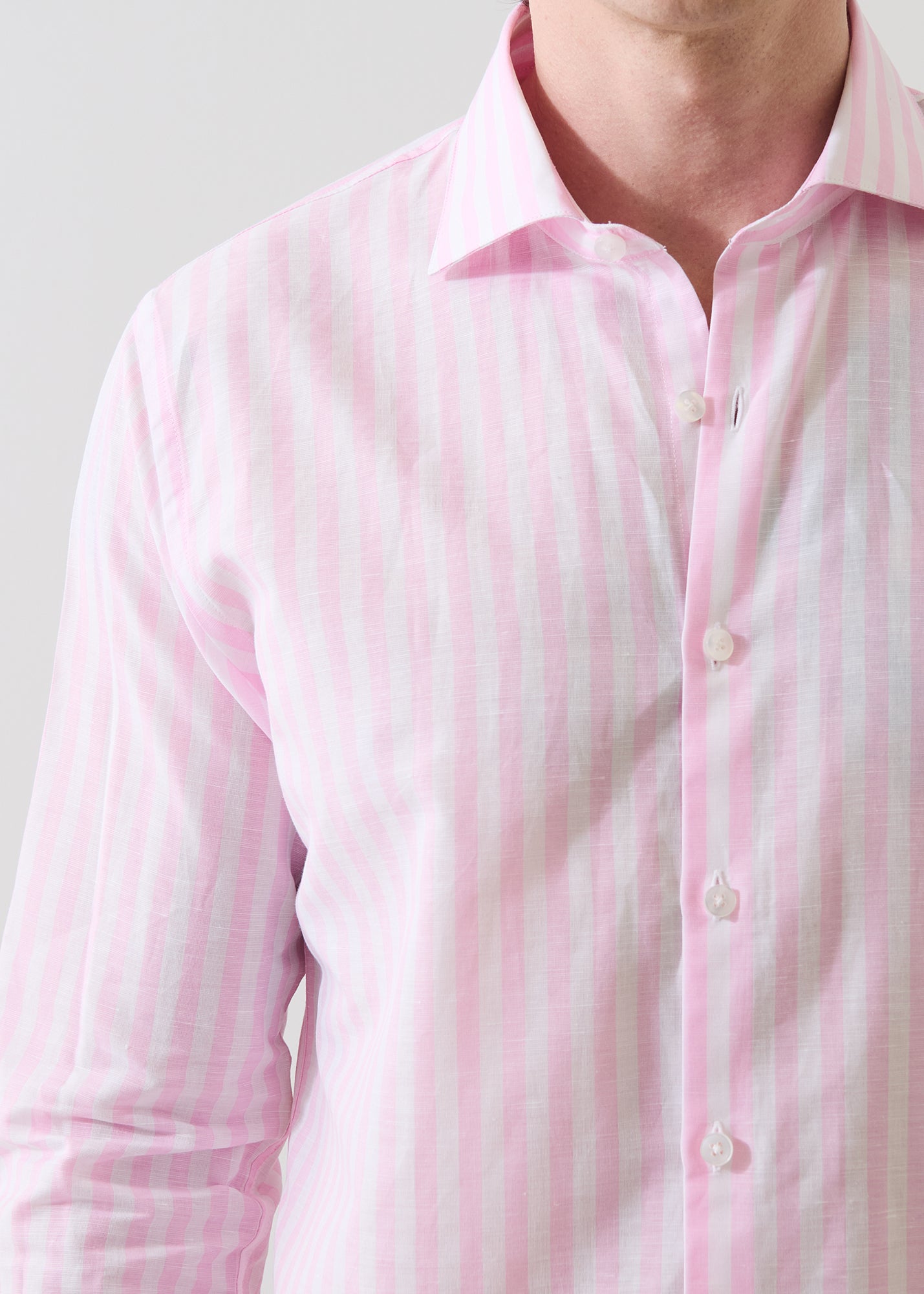 Bengal Stripe Linen-Cotton Shirt - PATRICK ASSARAF