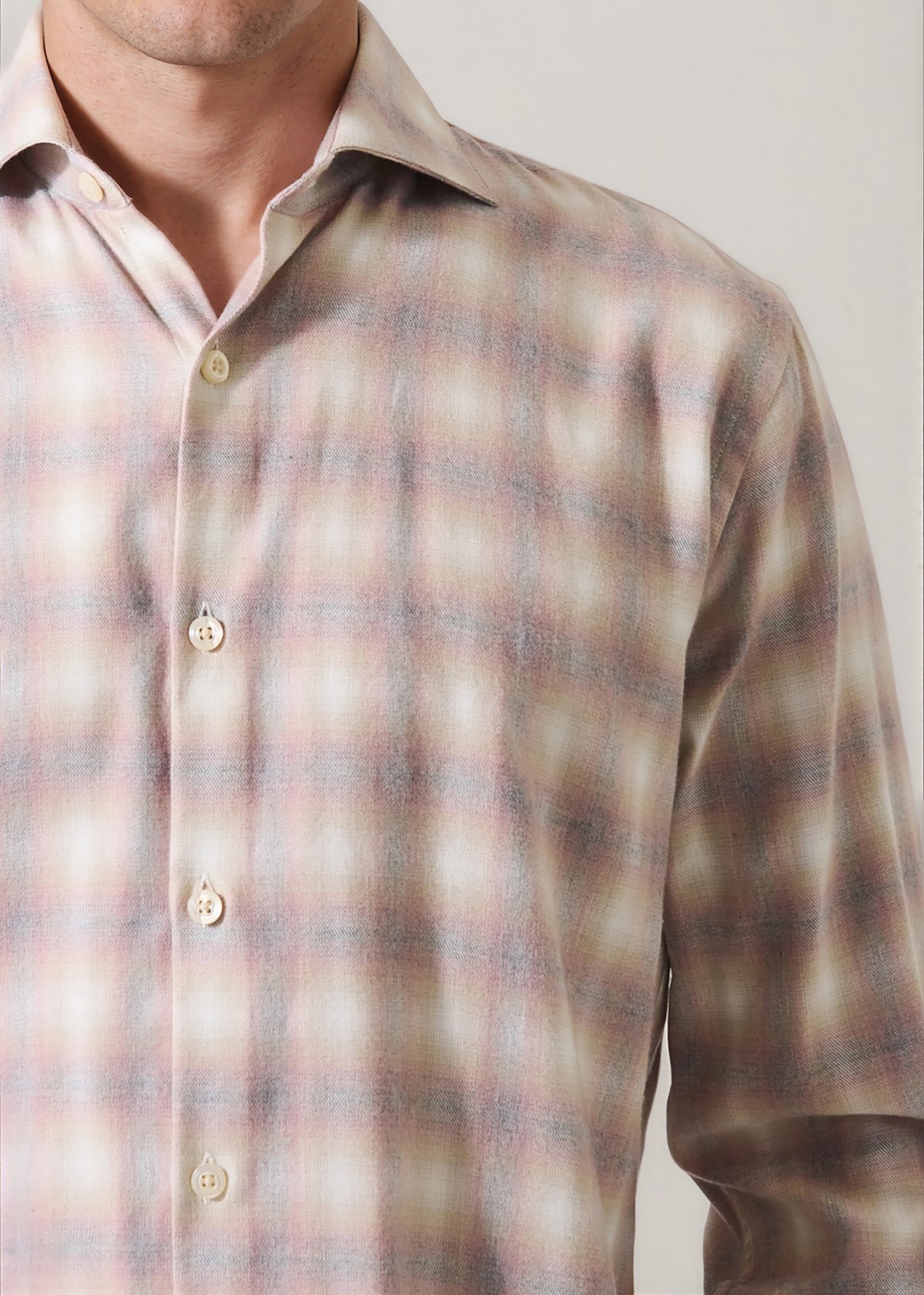 Ombre Check Shirt - PATRICK ASSARAF
