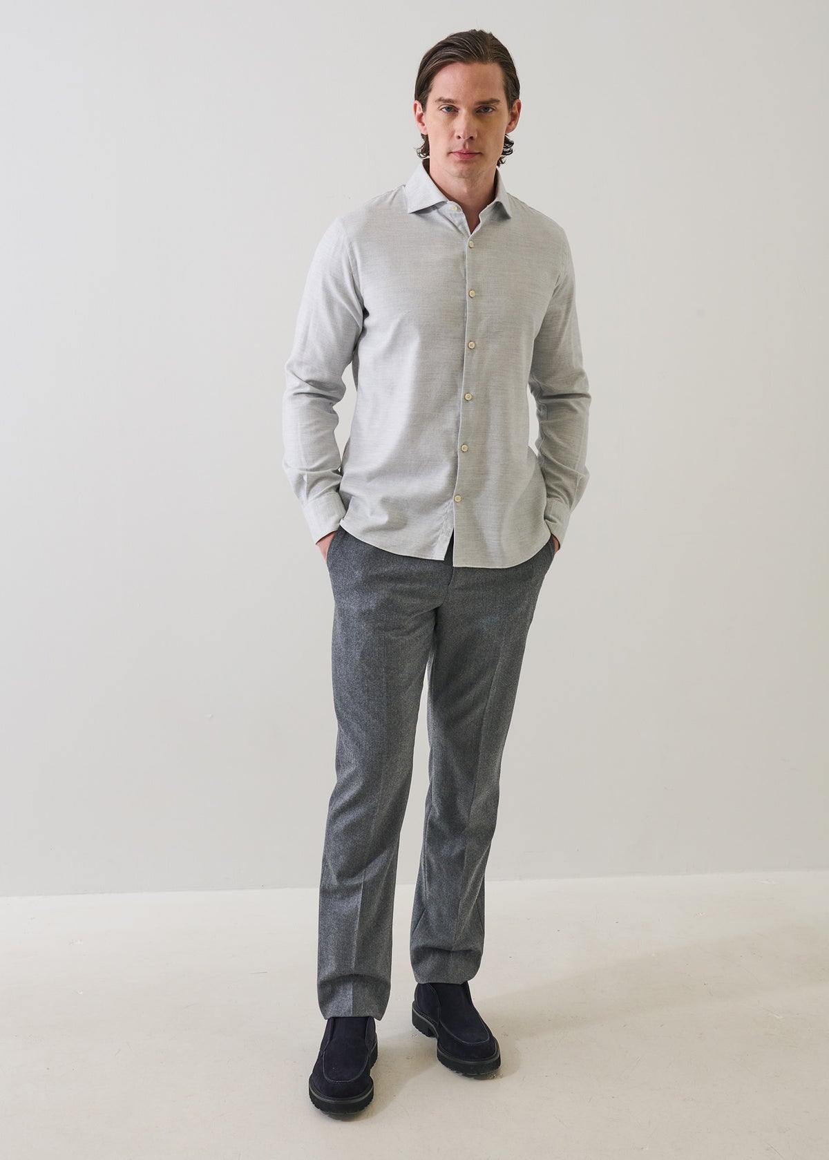 Cotton Lyocell Melange Shirt - PATRICK ASSARAF