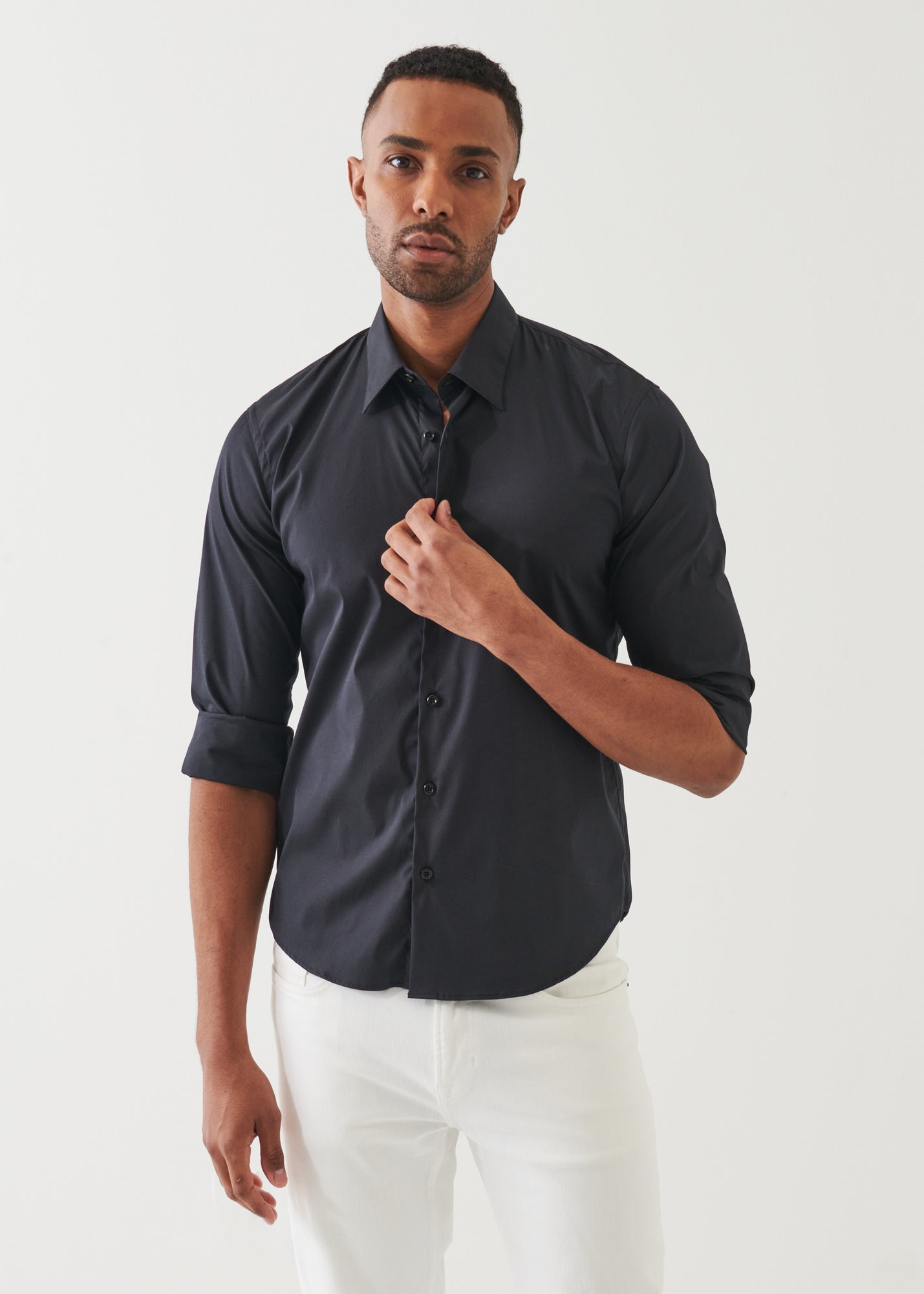 Cotton Stretch Darted Shirt