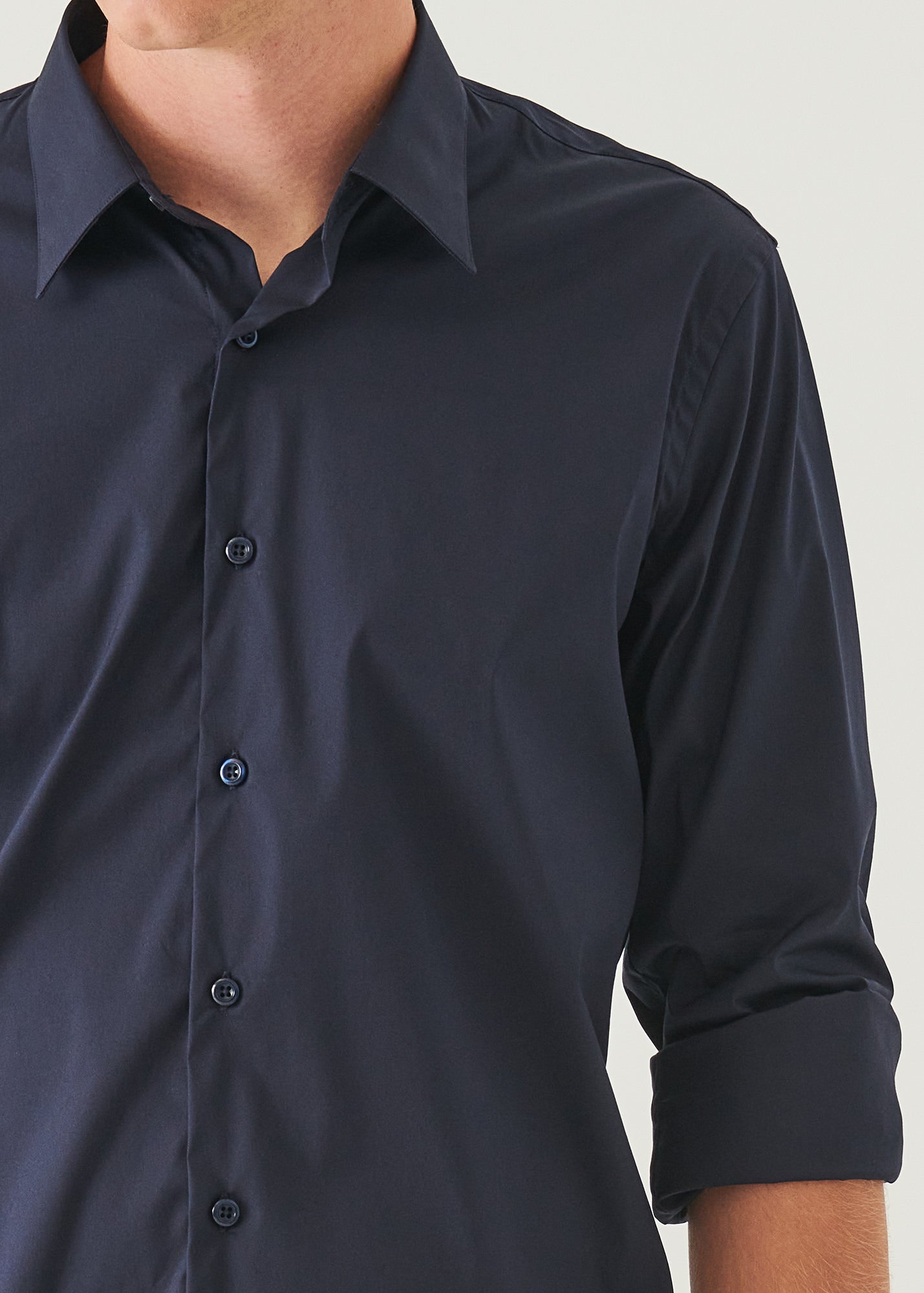 Cotton Stretch Darted Shirt - PATRICK ASSARAF