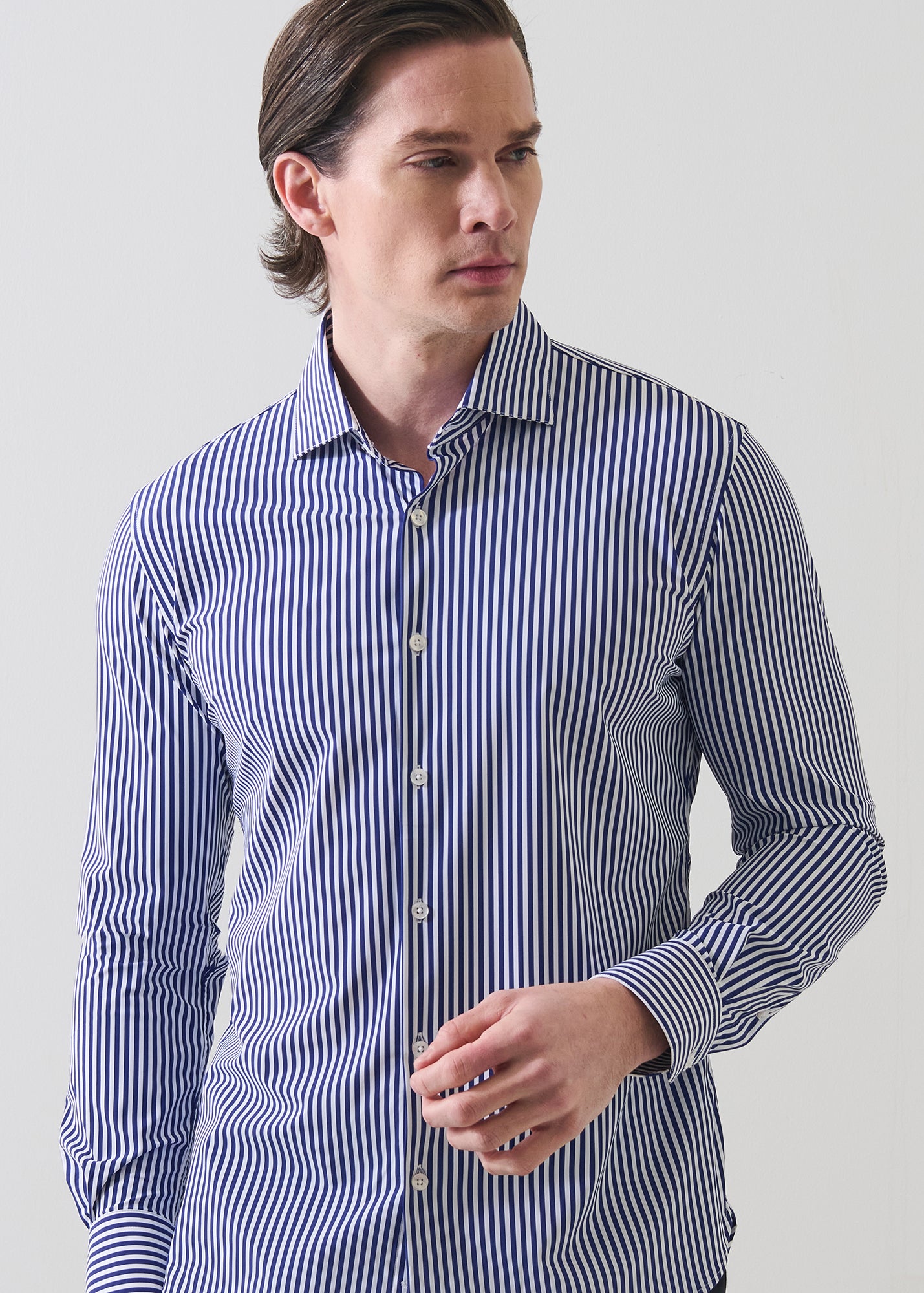 Bengal Stripe Performance Shirt - PATRICK ASSARAF