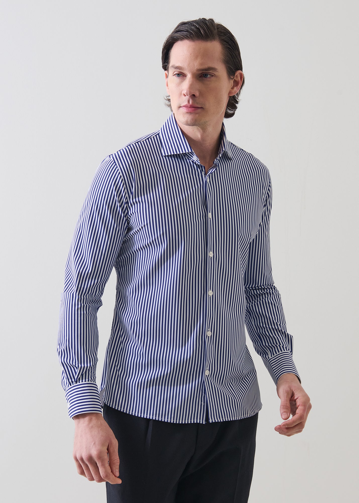 Bengal Stripe Performance Shirt - PATRICK ASSARAF