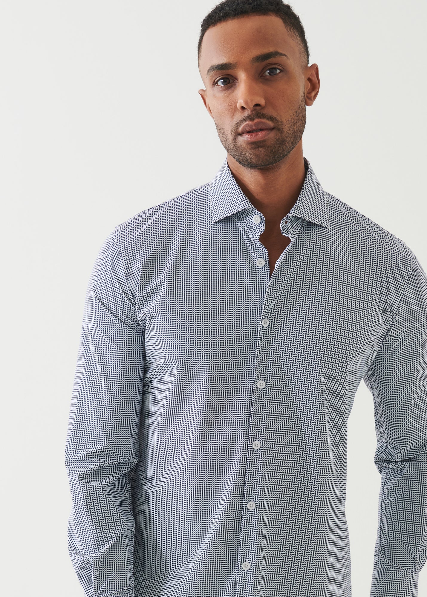 Printed Nylon Stretch Shirt