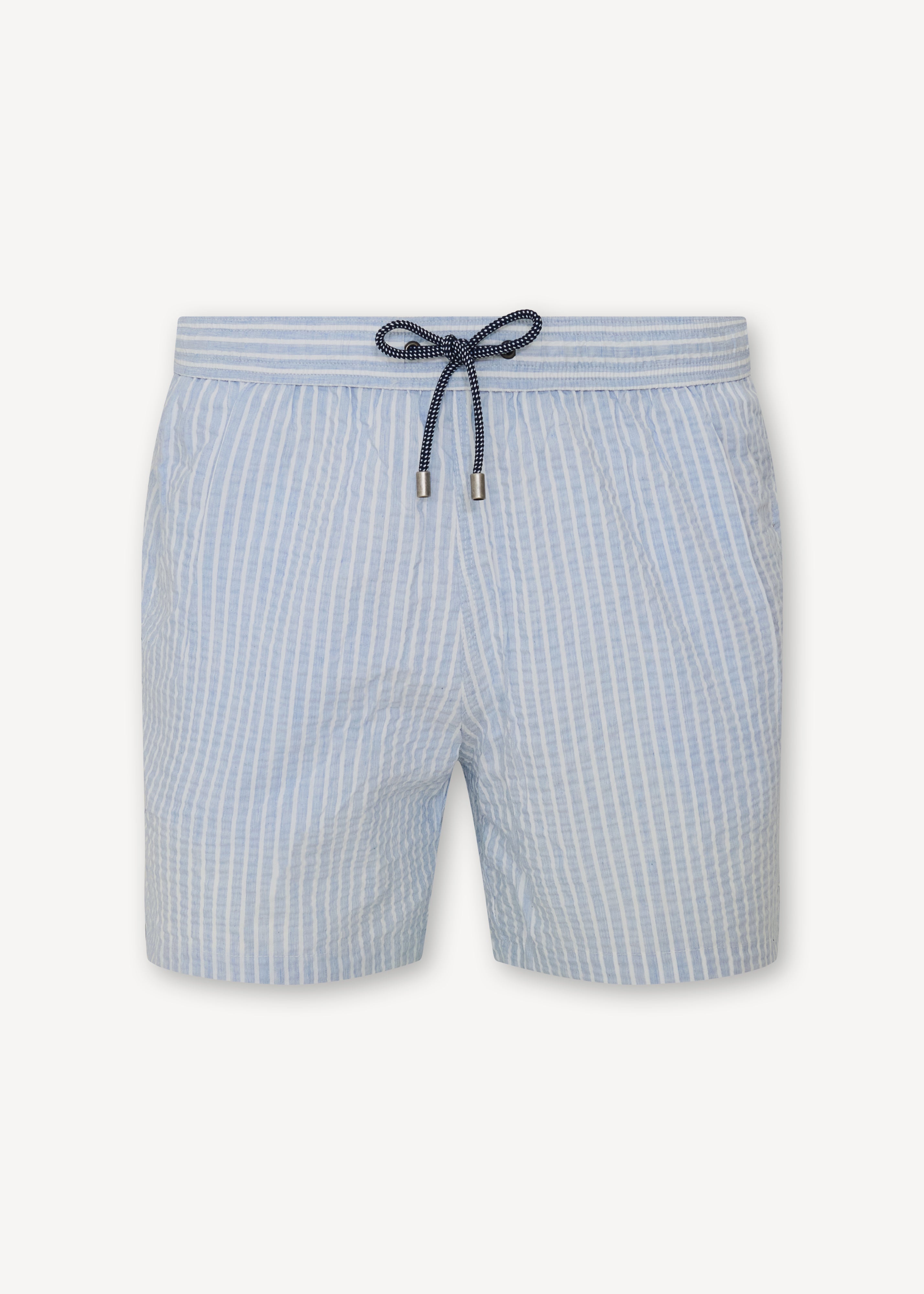 Washed Seersucker Swim Short - PATRICK ASSARAF