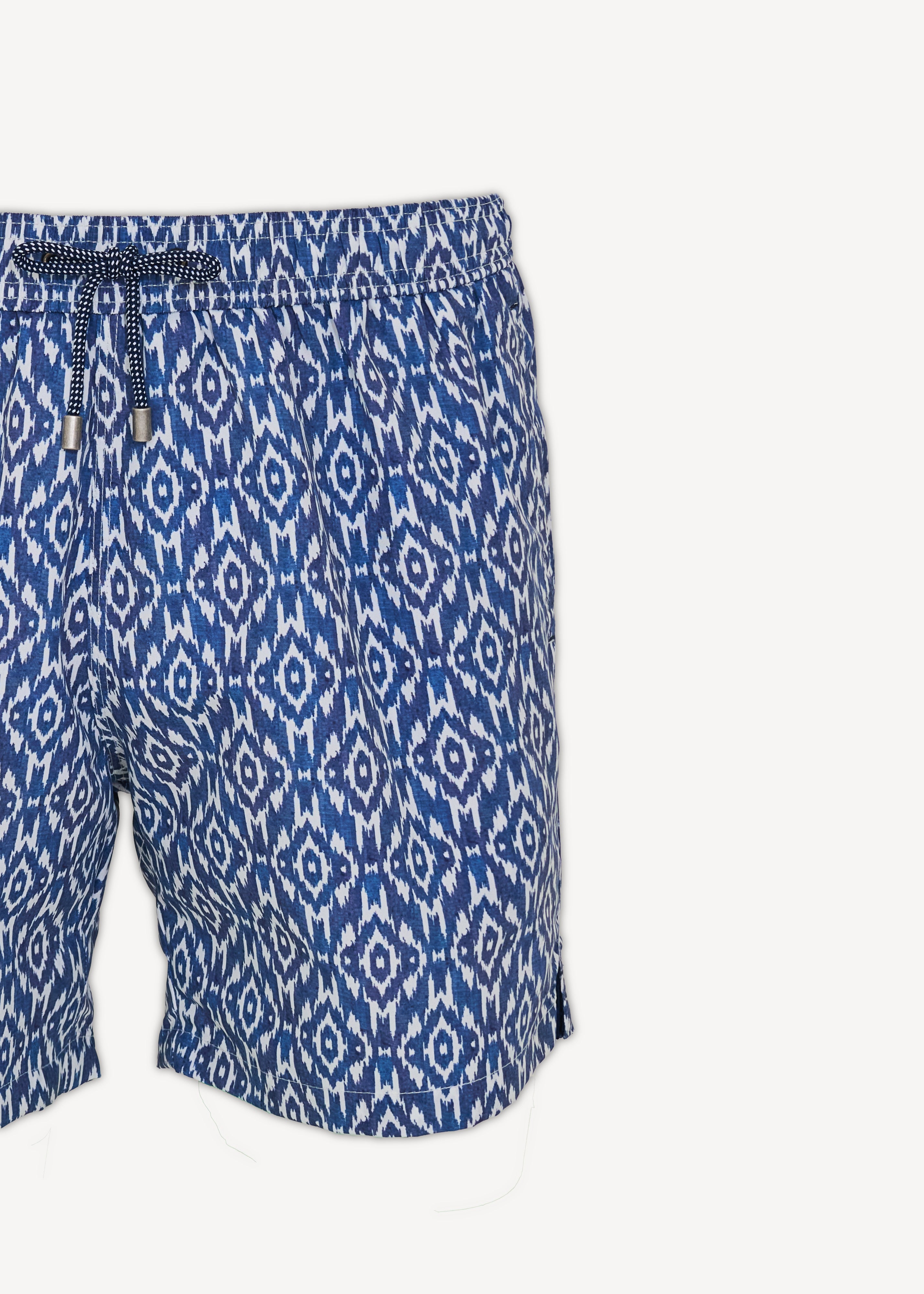Diamond Ikat Print Swim Short