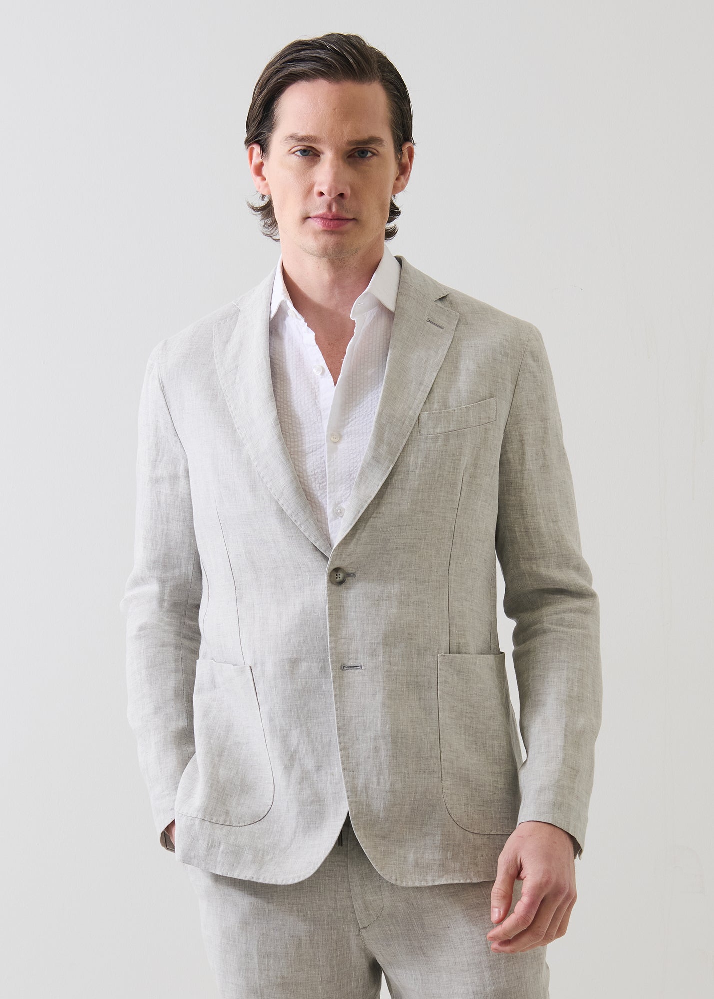 Linen Chambray Blazer - PATRICK ASSARAF