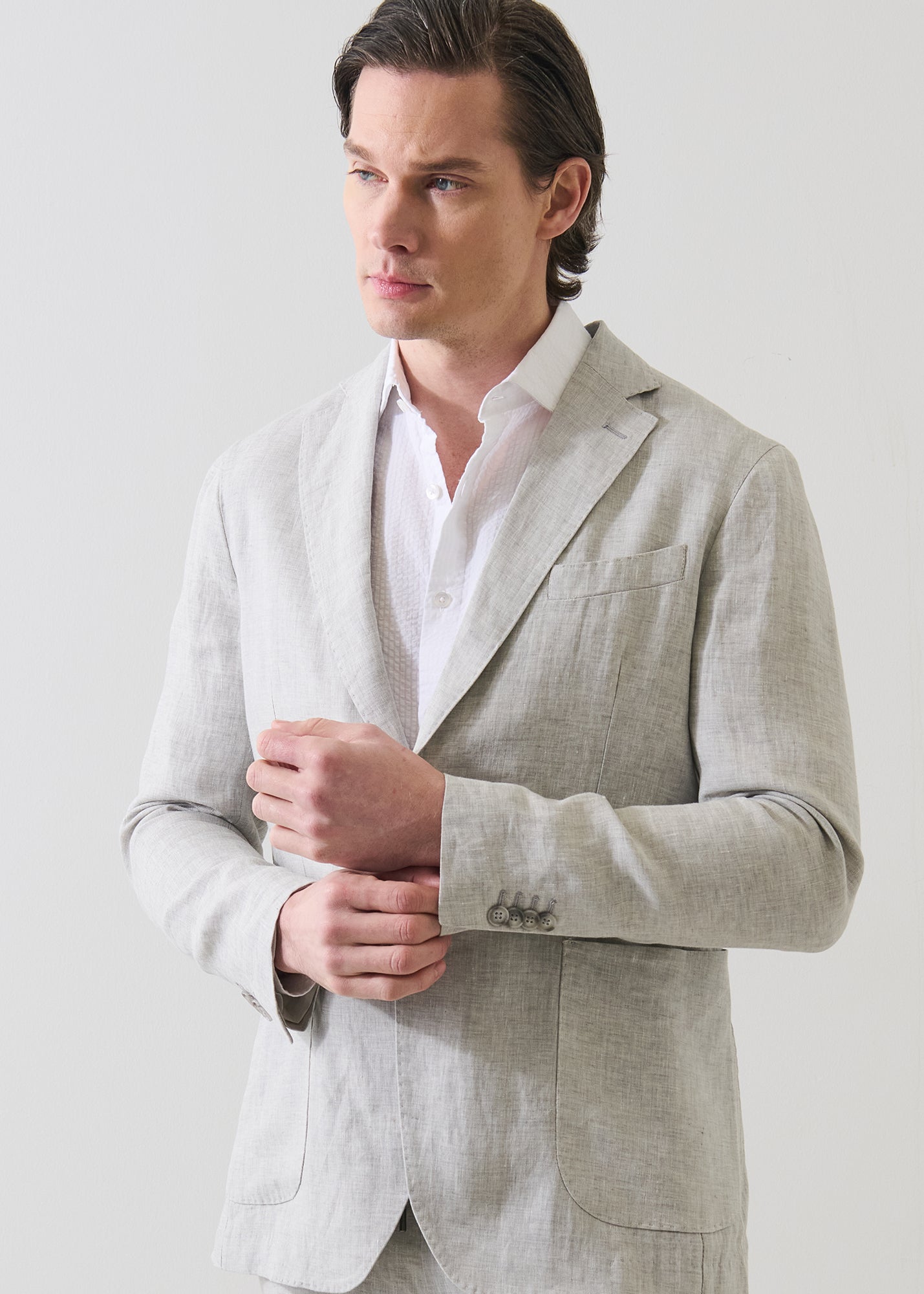 Linen Chambray Blazer - PATRICK ASSARAF