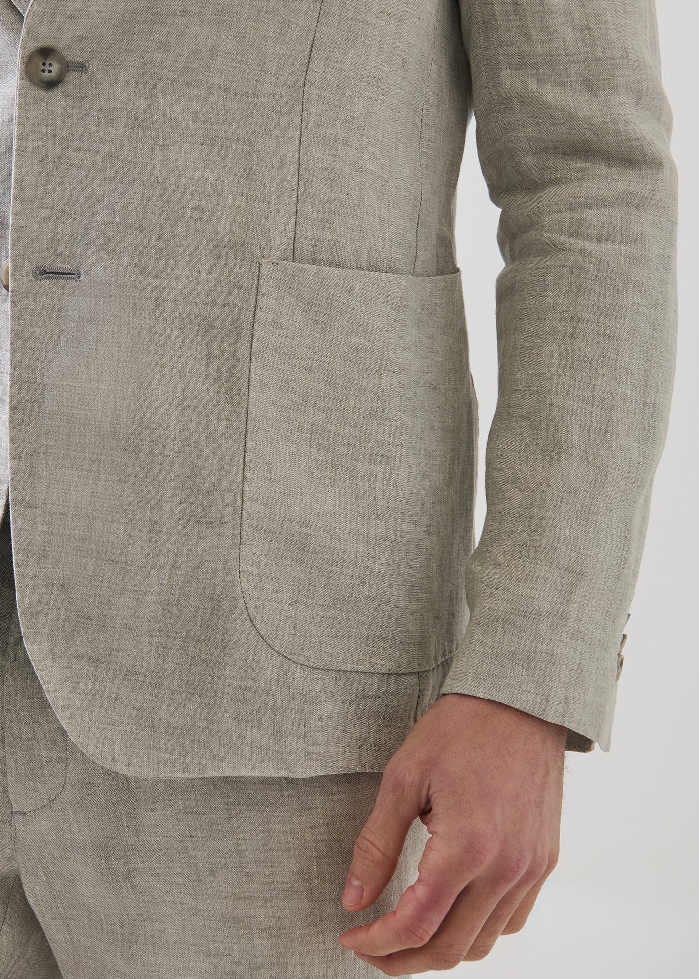 Linen Chambray Blazer - PATRICK ASSARAF