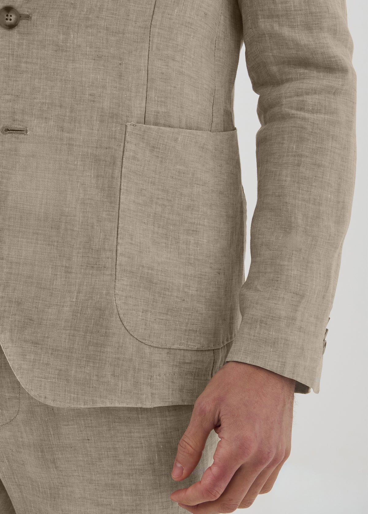 Linen Chambray Blazer - PATRICK ASSARAF