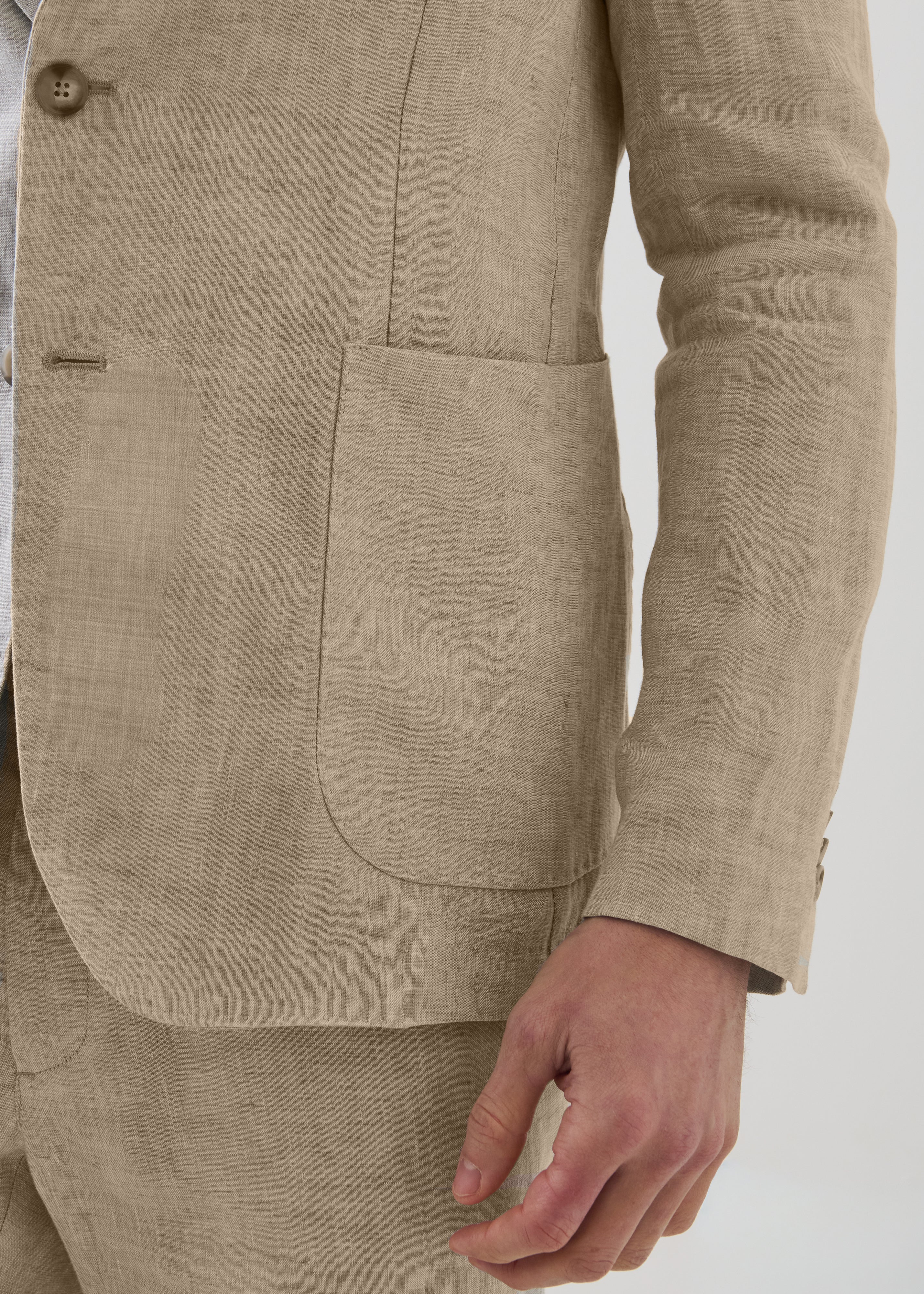 Linen Chambray Blazer - PATRICK ASSARAF