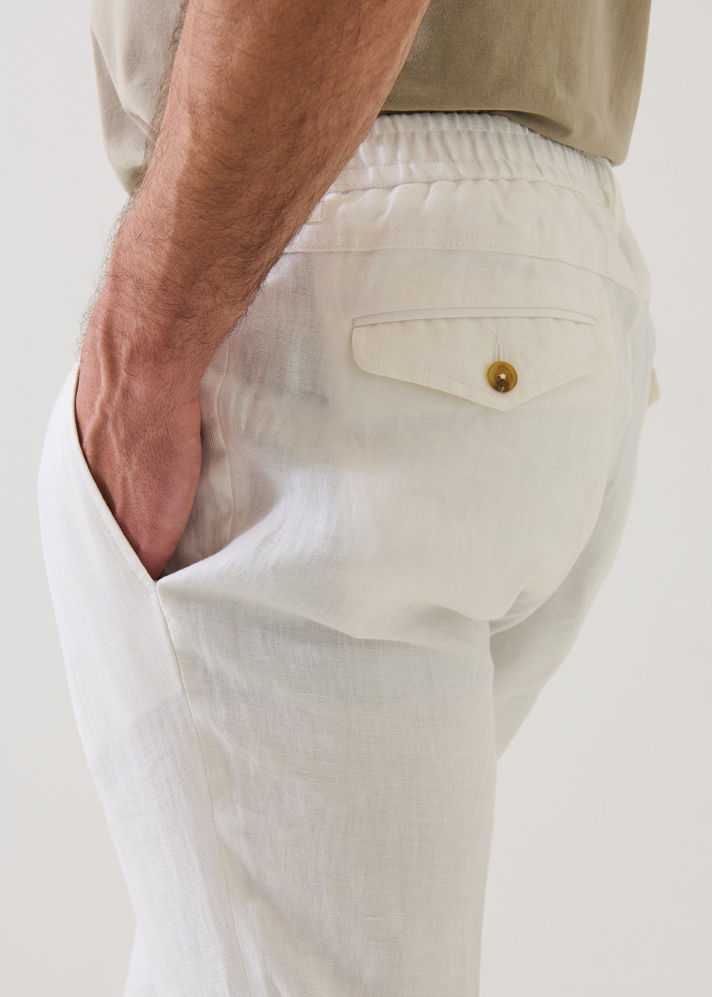 Linen Drawstring Pant