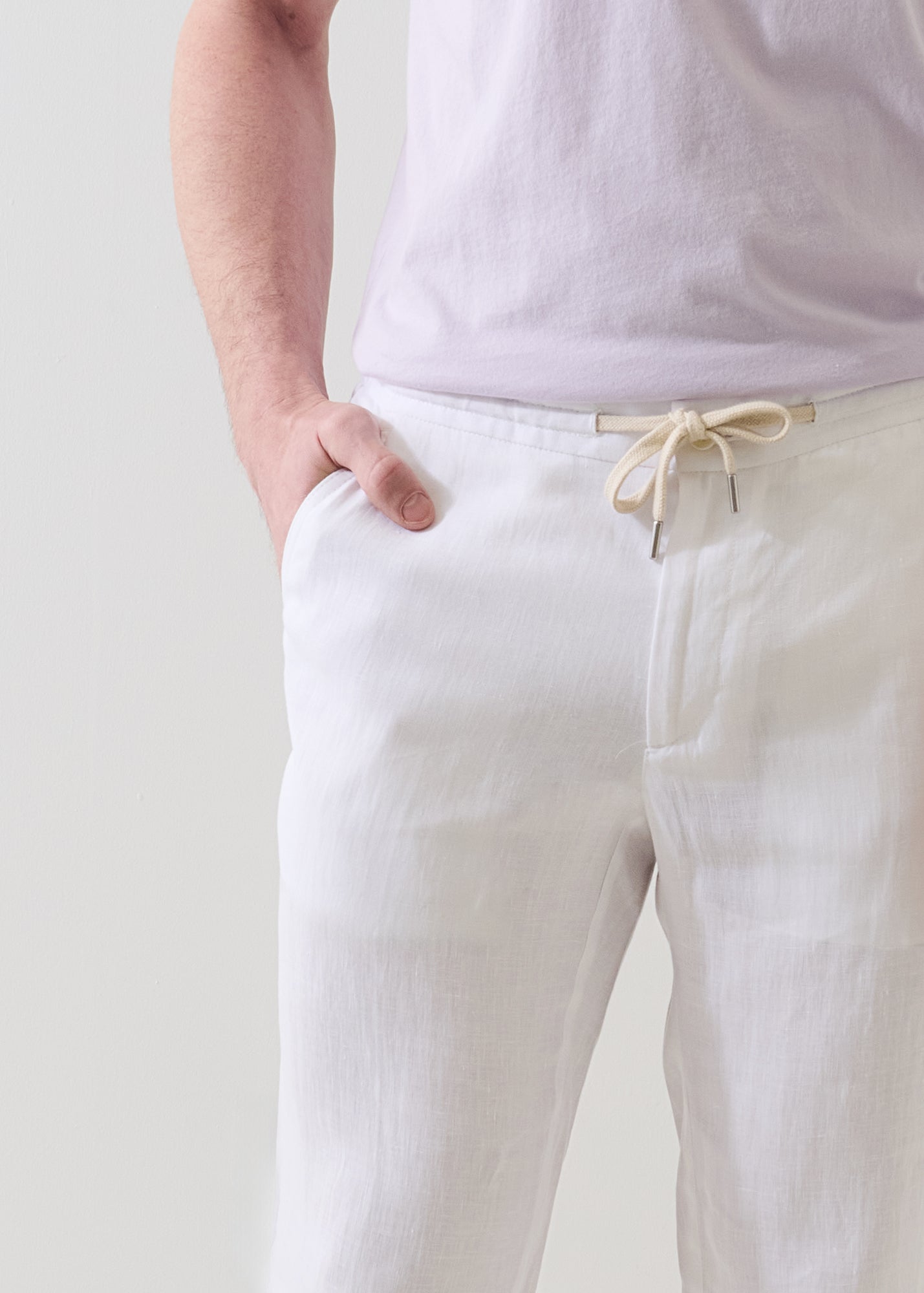 Linen Drawstring Pant - PATRICK ASSARAF