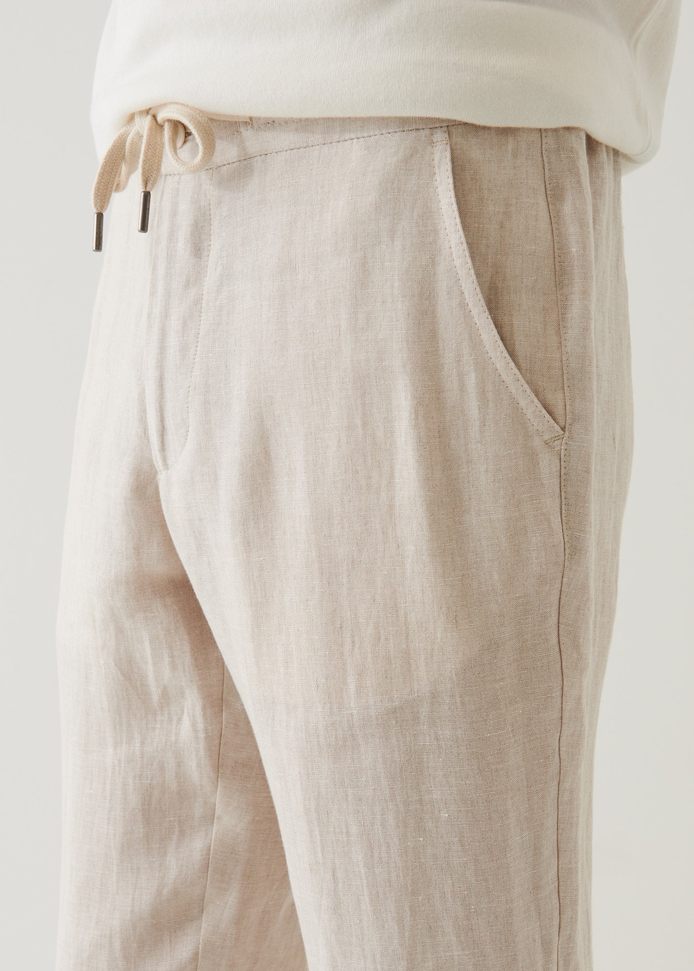 Linen Drawstring Pant