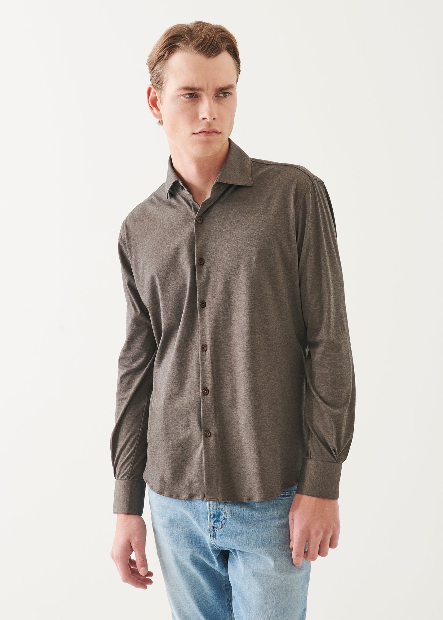 Four-Flex Performance Button Up Shirt - PATRICK ASSARAF