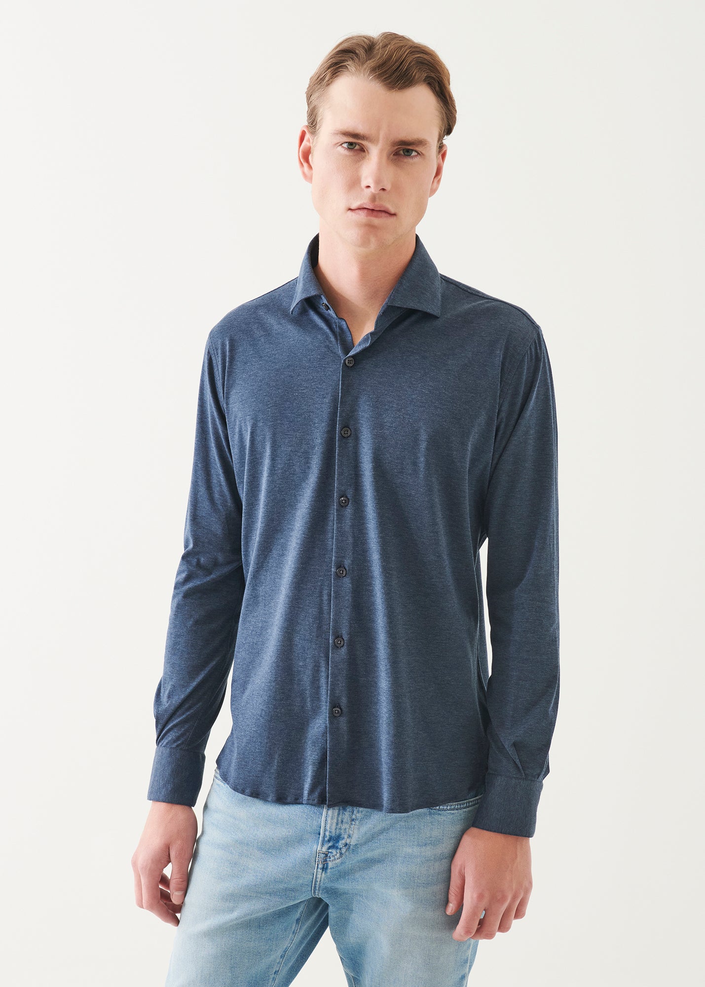 Four-Flex Performance Button Up Shirt - PATRICK ASSARAF