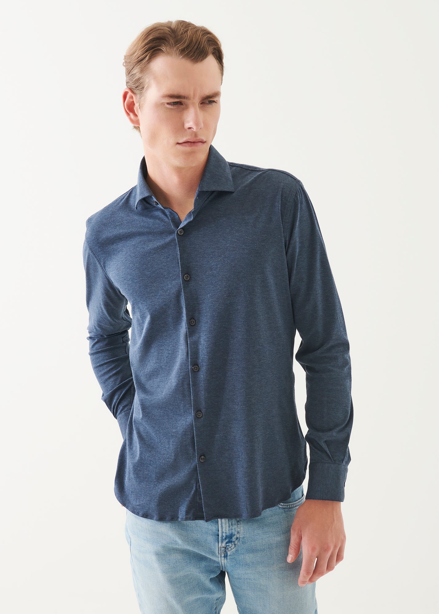 Four-Flex Performance Button Up Shirt - PATRICK ASSARAF