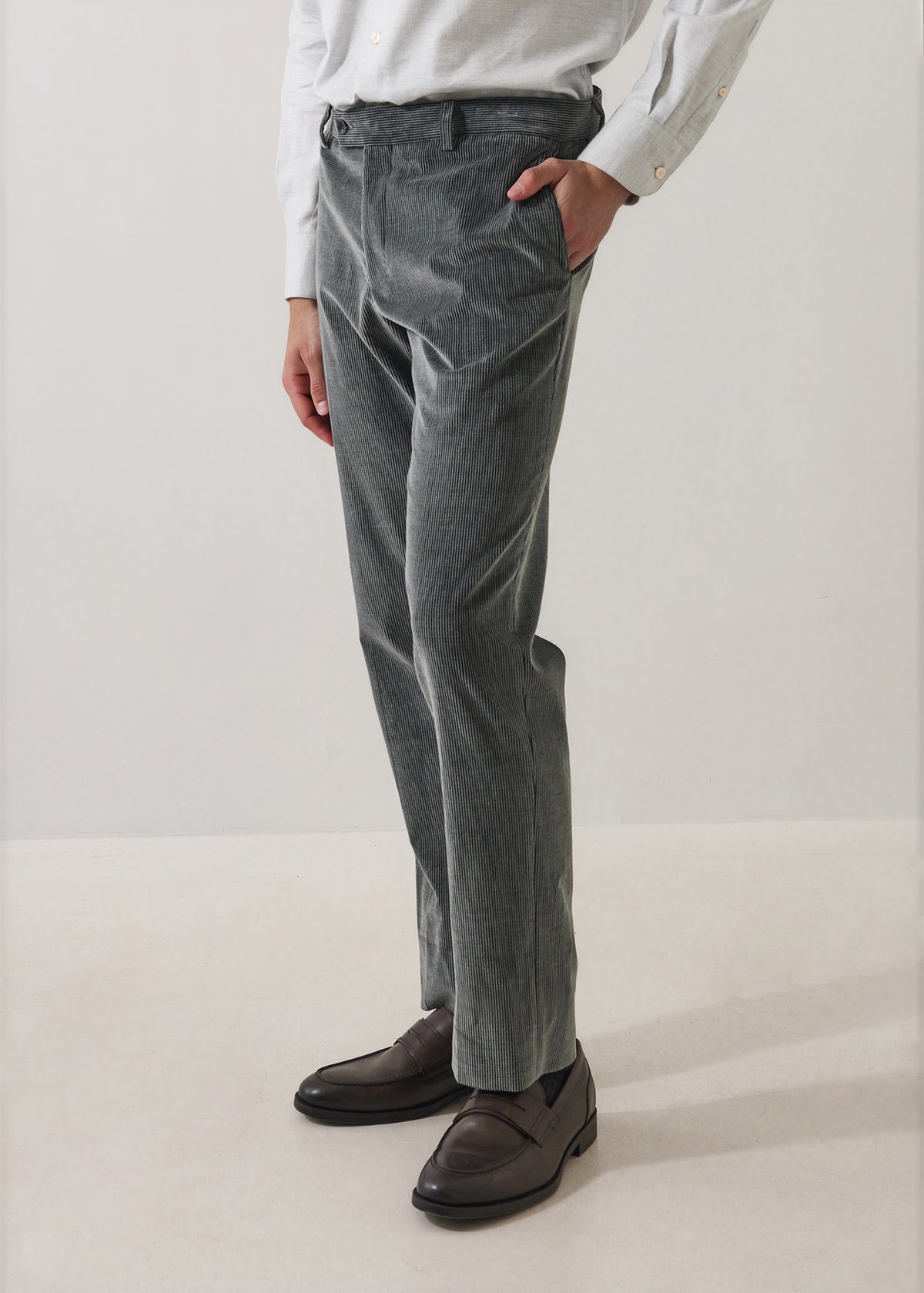 Cotton Wool Stretch Corduroy Pant - PATRICK ASSARAF