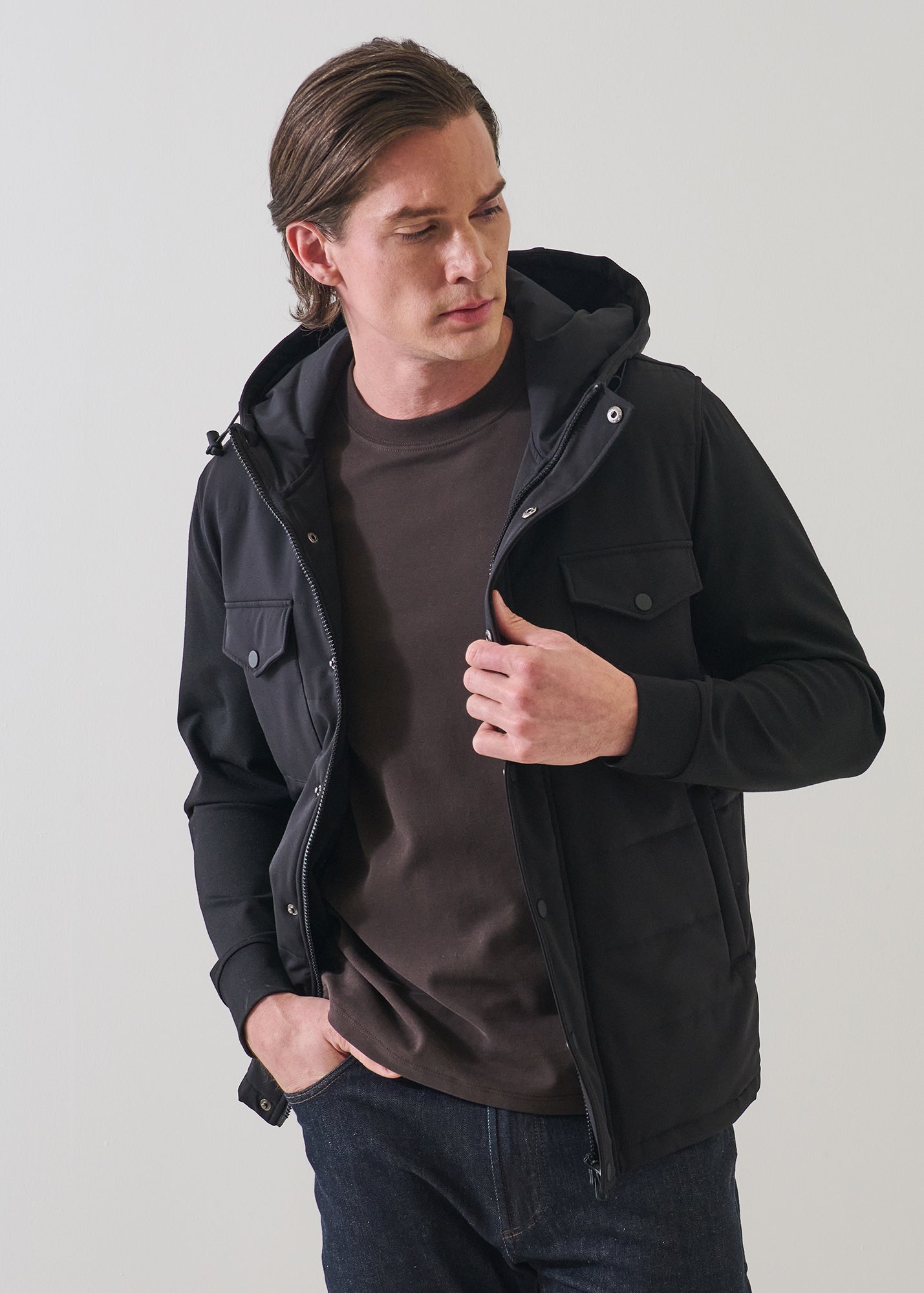 Nucleo Quilted Hoodie - PATRICK ASSARAF