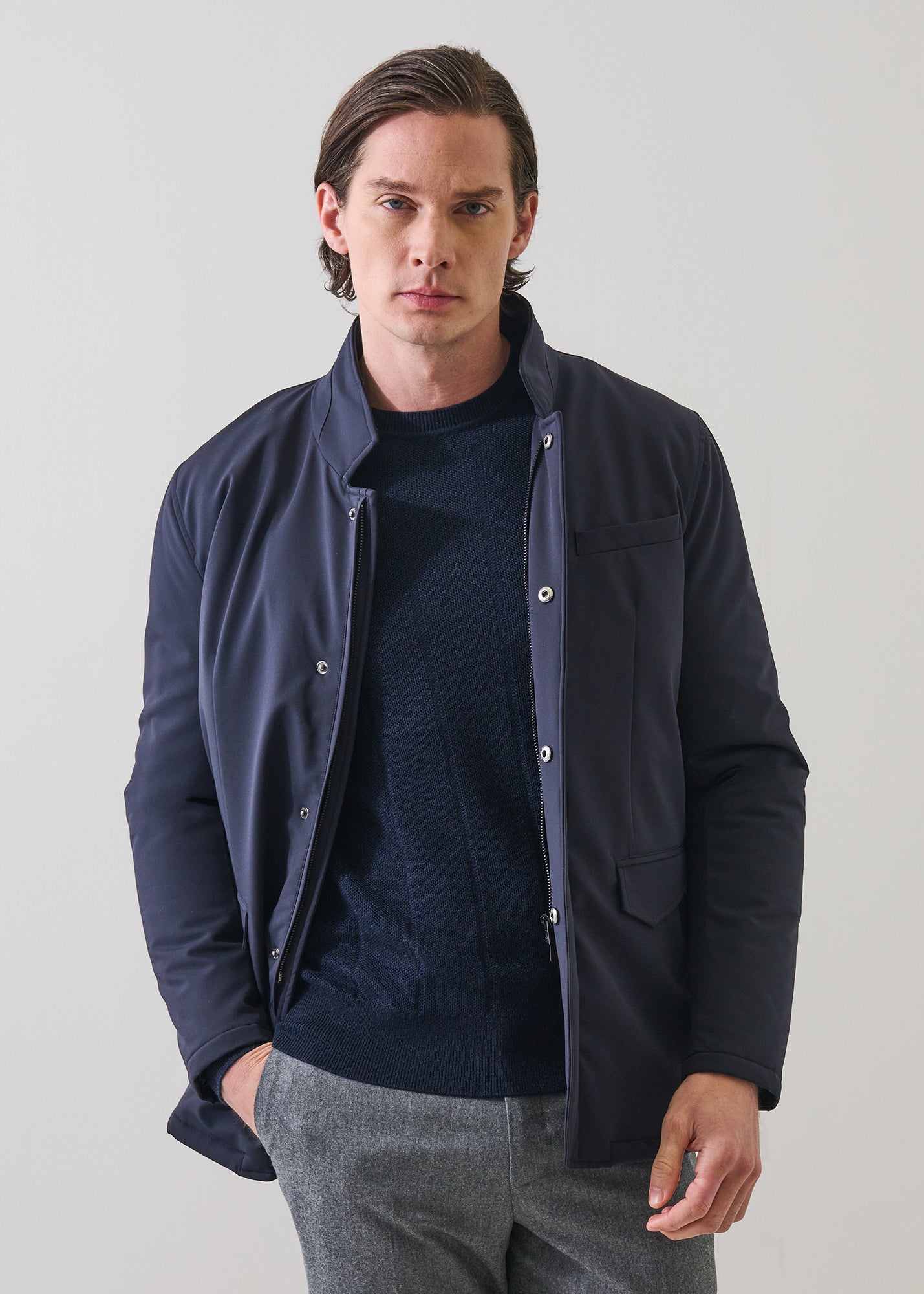 Padded Nylon Hybrid Jacket - PATRICK ASSARAF