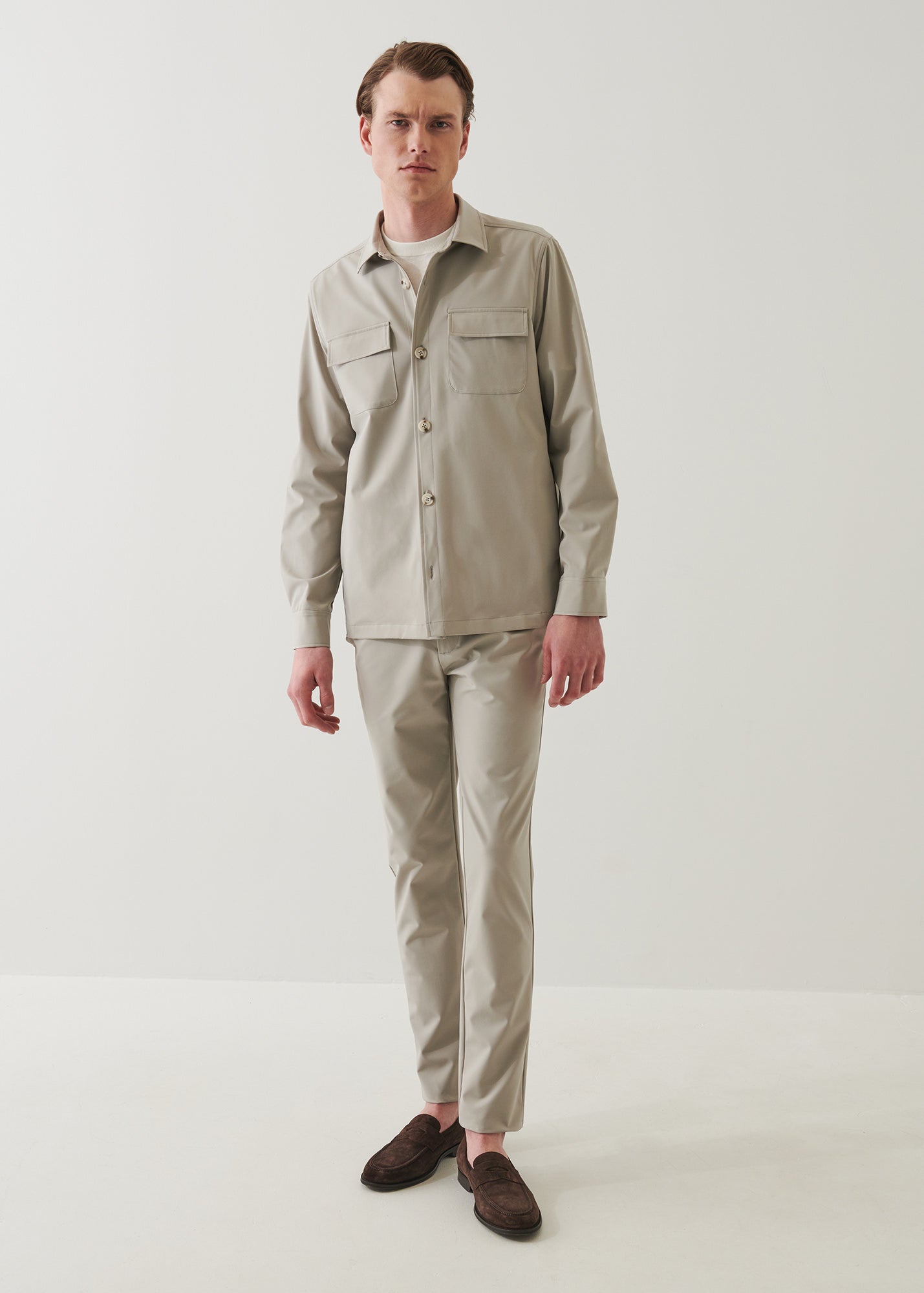 Nucleo Stretch Shirt Jacket - PATRICK ASSARAF