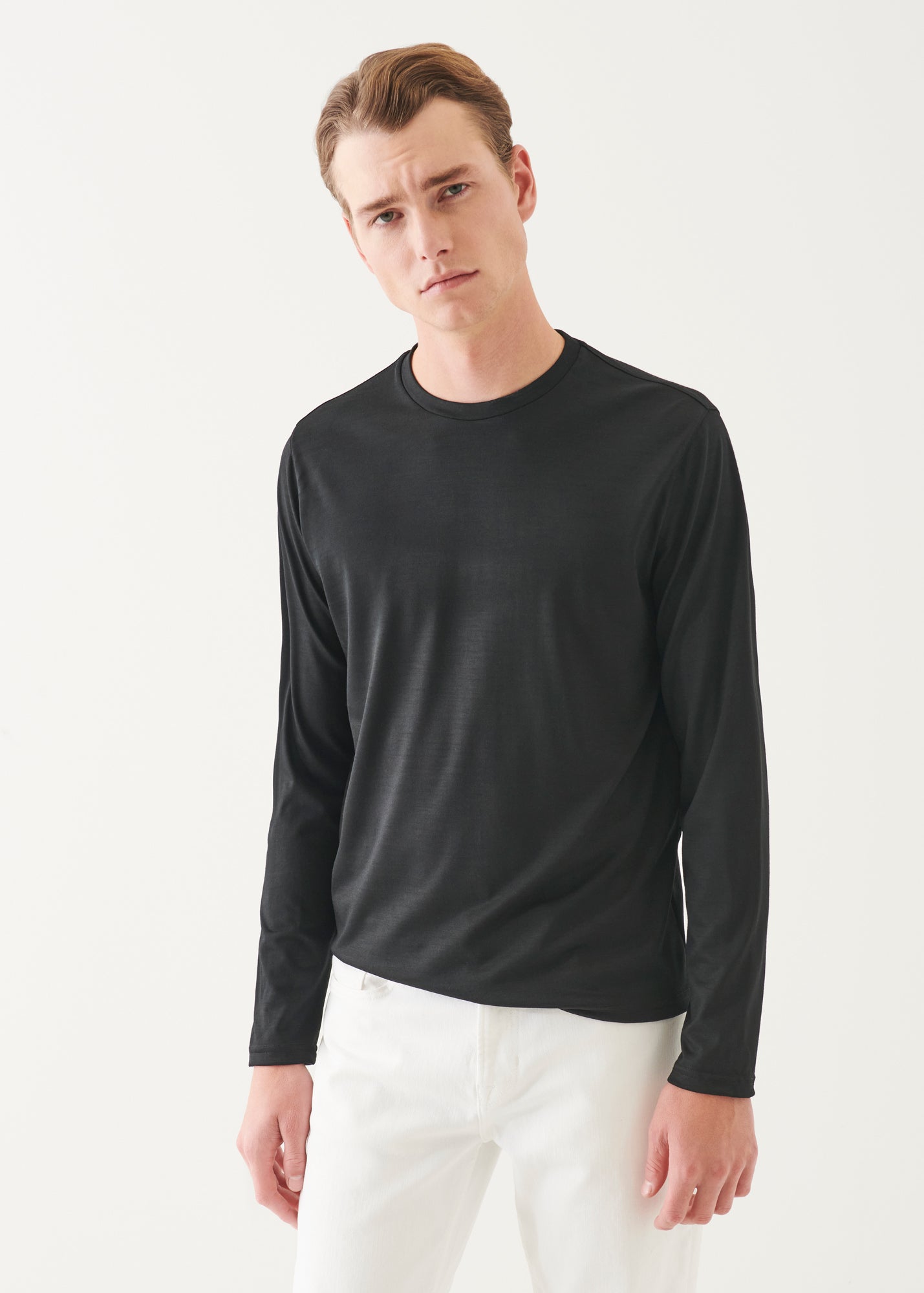Reda Active Wool Long-Sleeve Knit T-Shirt - PATRICK ASSARAF
