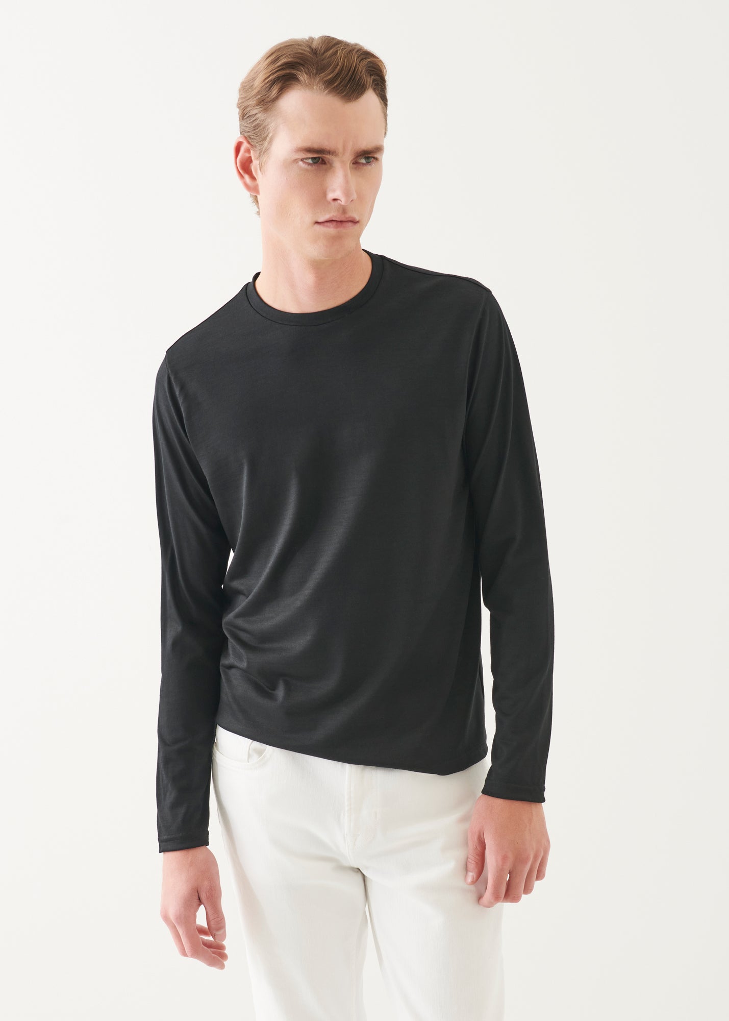 Reda Active Wool Long-Sleeve Knit T-Shirt - PATRICK ASSARAF