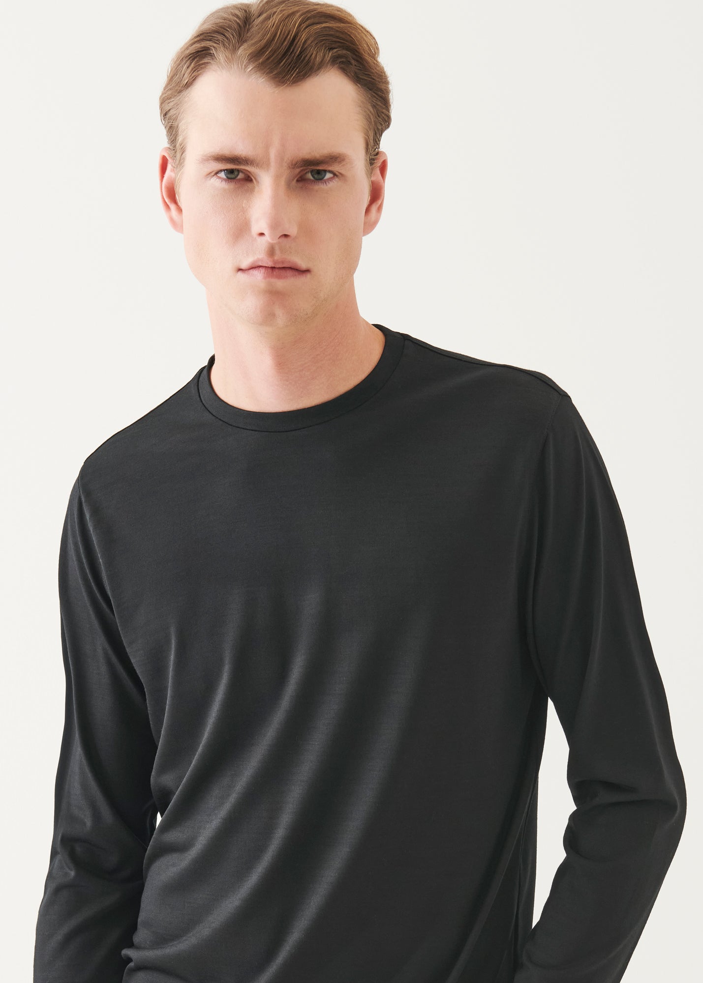 Reda Active Wool Long-Sleeve Knit T-Shirt - PATRICK ASSARAF