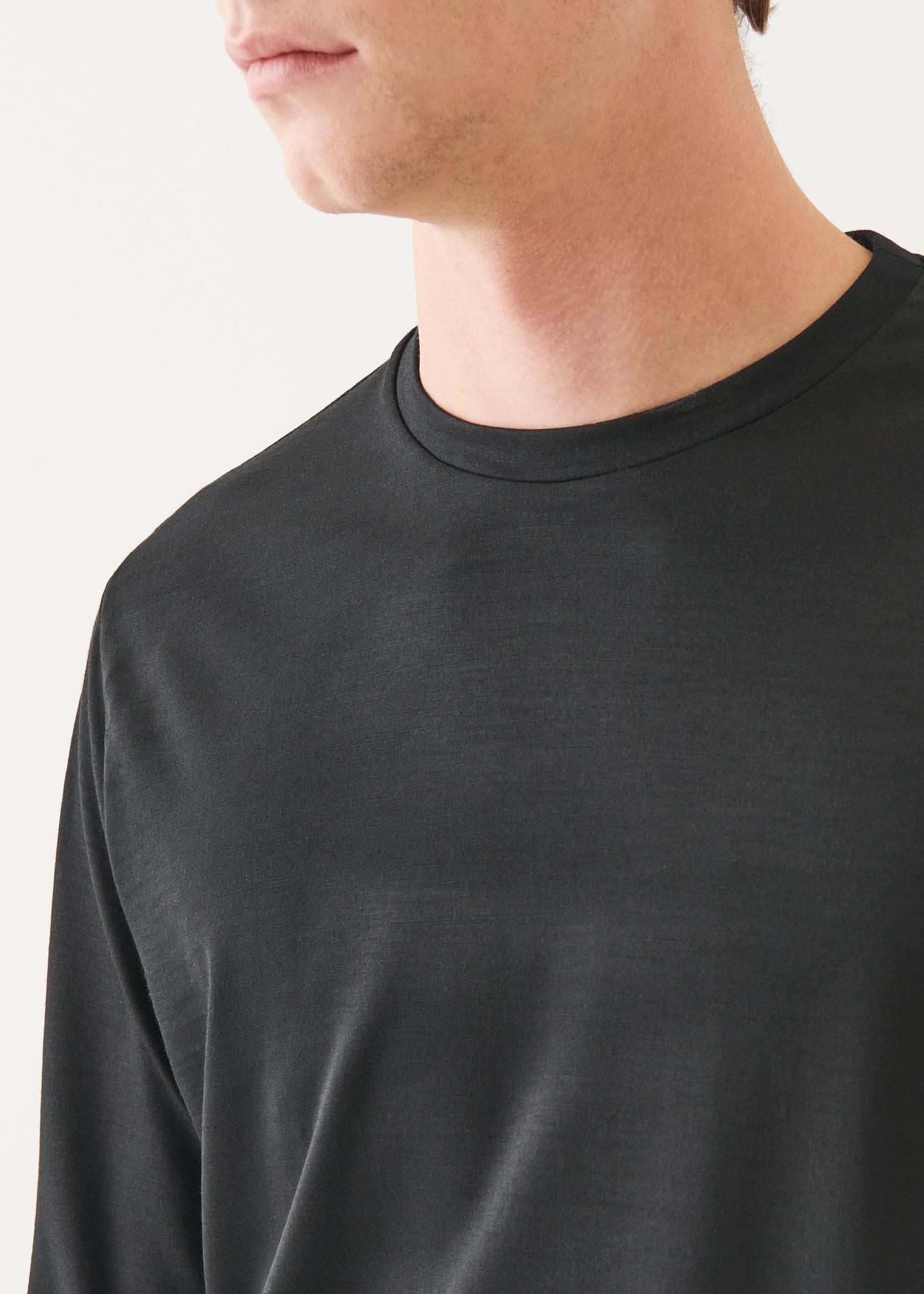 Reda Active Wool Long-Sleeve Knit T-Shirt - PATRICK ASSARAF