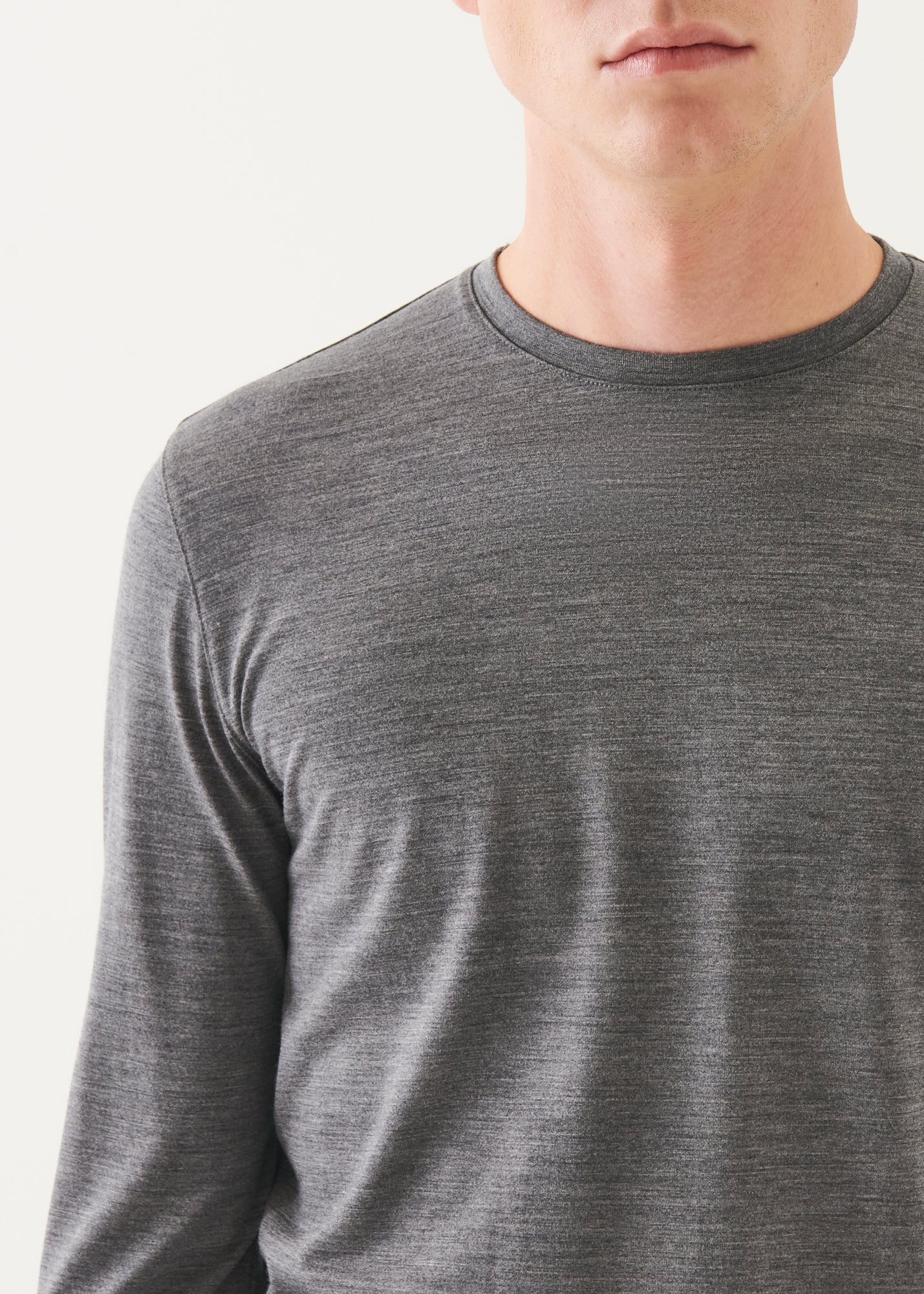 Reda Active Wool Long-Sleeve Knit T-Shirt - PATRICK ASSARAF