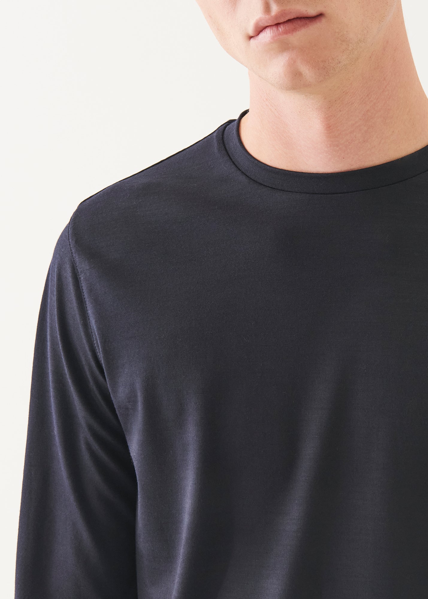 Reda Active Wool Long-Sleeve Knit T-Shirt - PATRICK ASSARAF