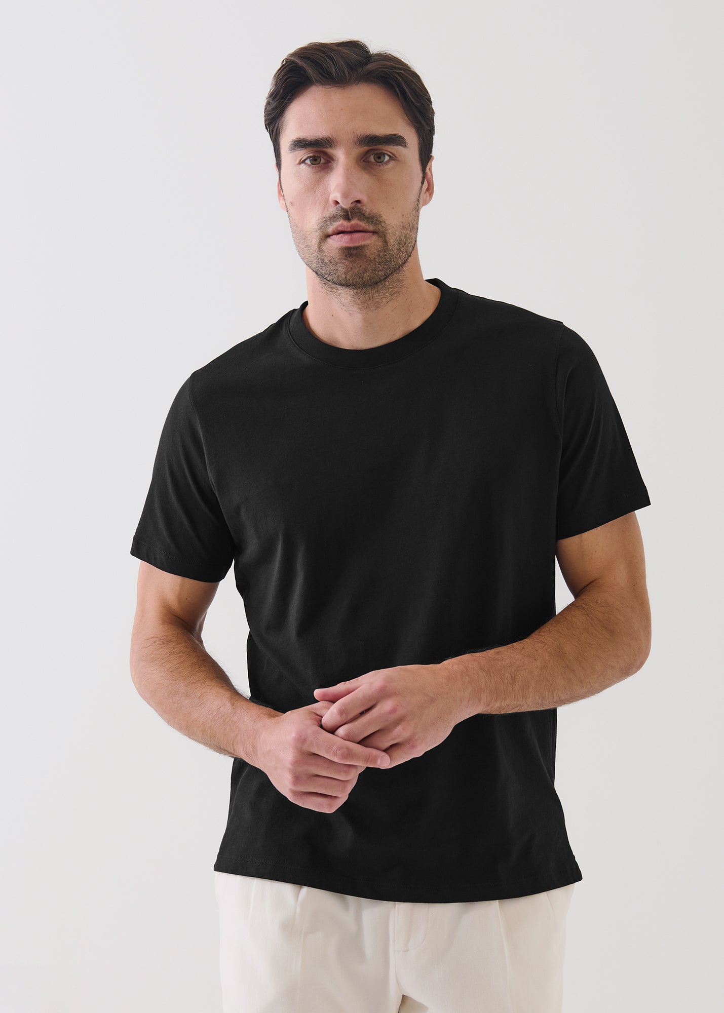Organic Pima Cotton High Neck T-Shirt