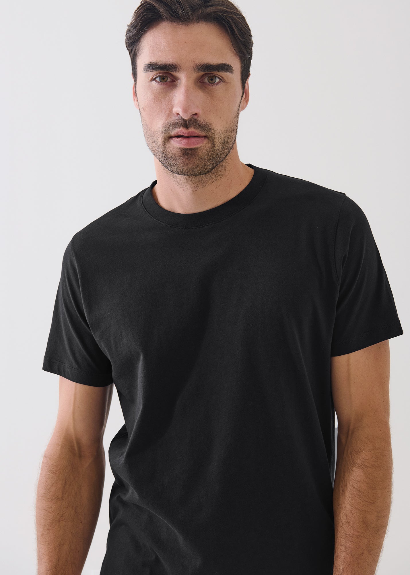 Organic Pima Cotton High Neck T-Shirt