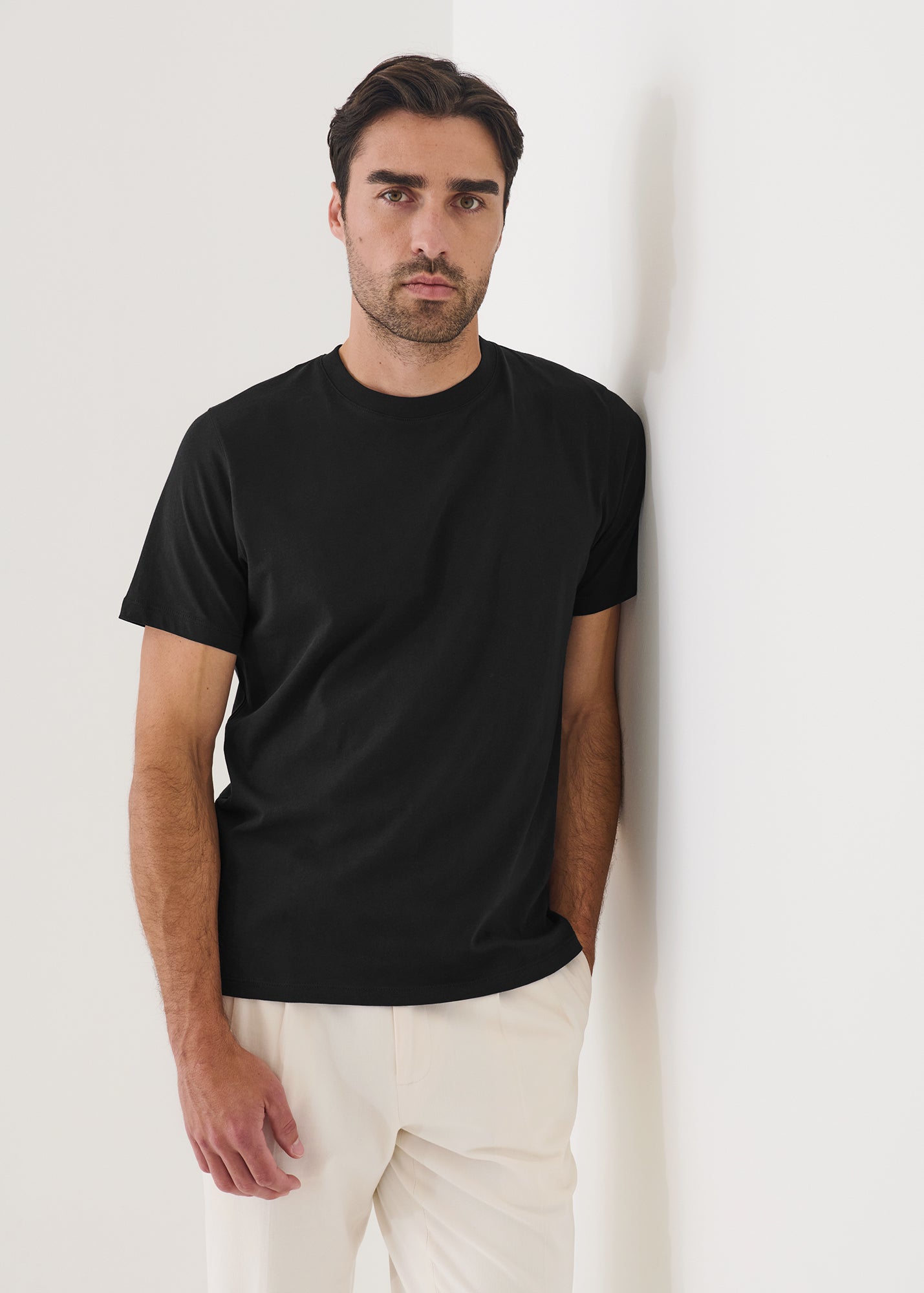 Organic Pima Cotton High Neck T-Shirt
