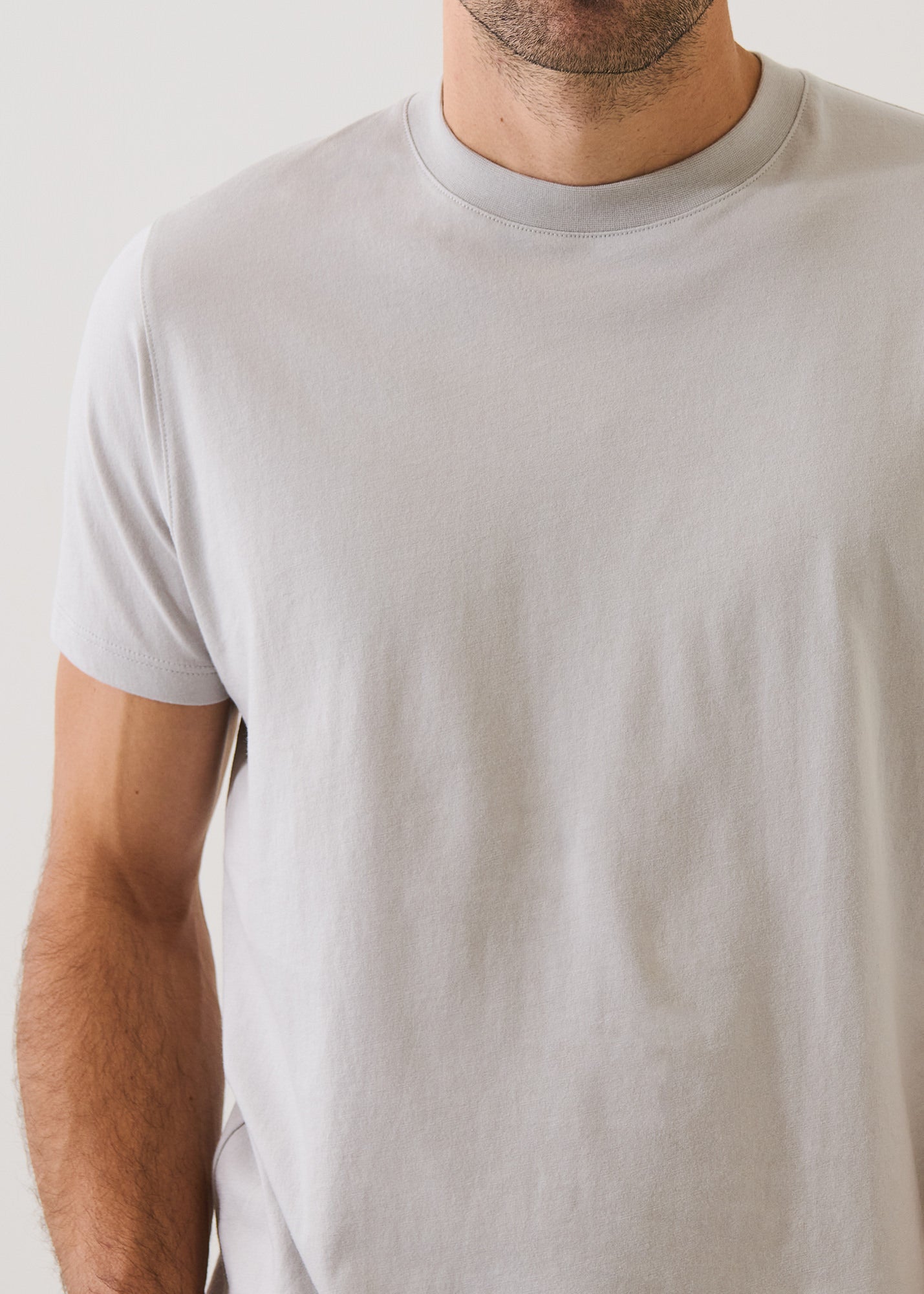 Organic Pima Cotton High Neck T-Shirt - PATRICK ASSARAF