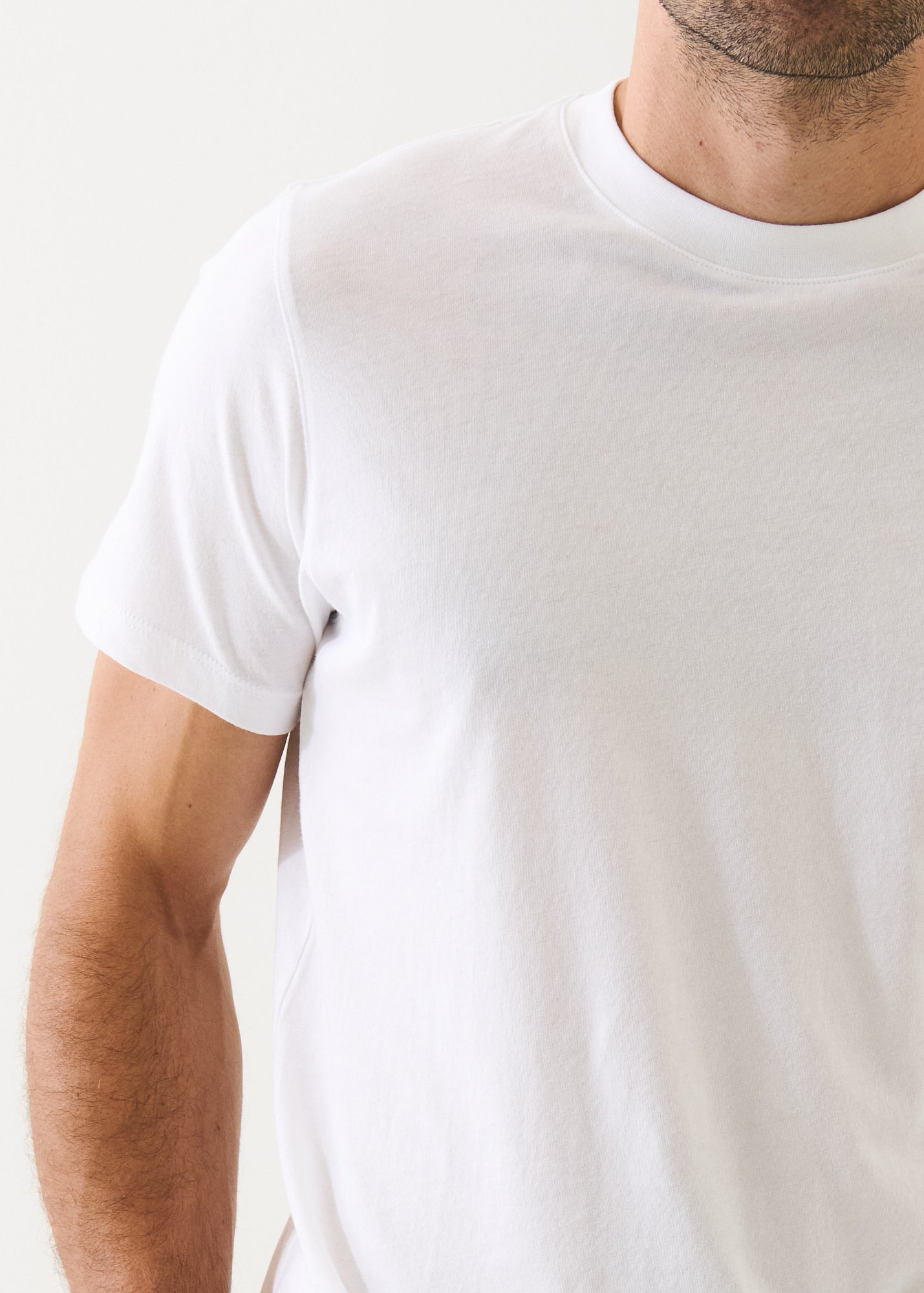 Organic Pima Cotton High Neck T-Shirt - PATRICK ASSARAF