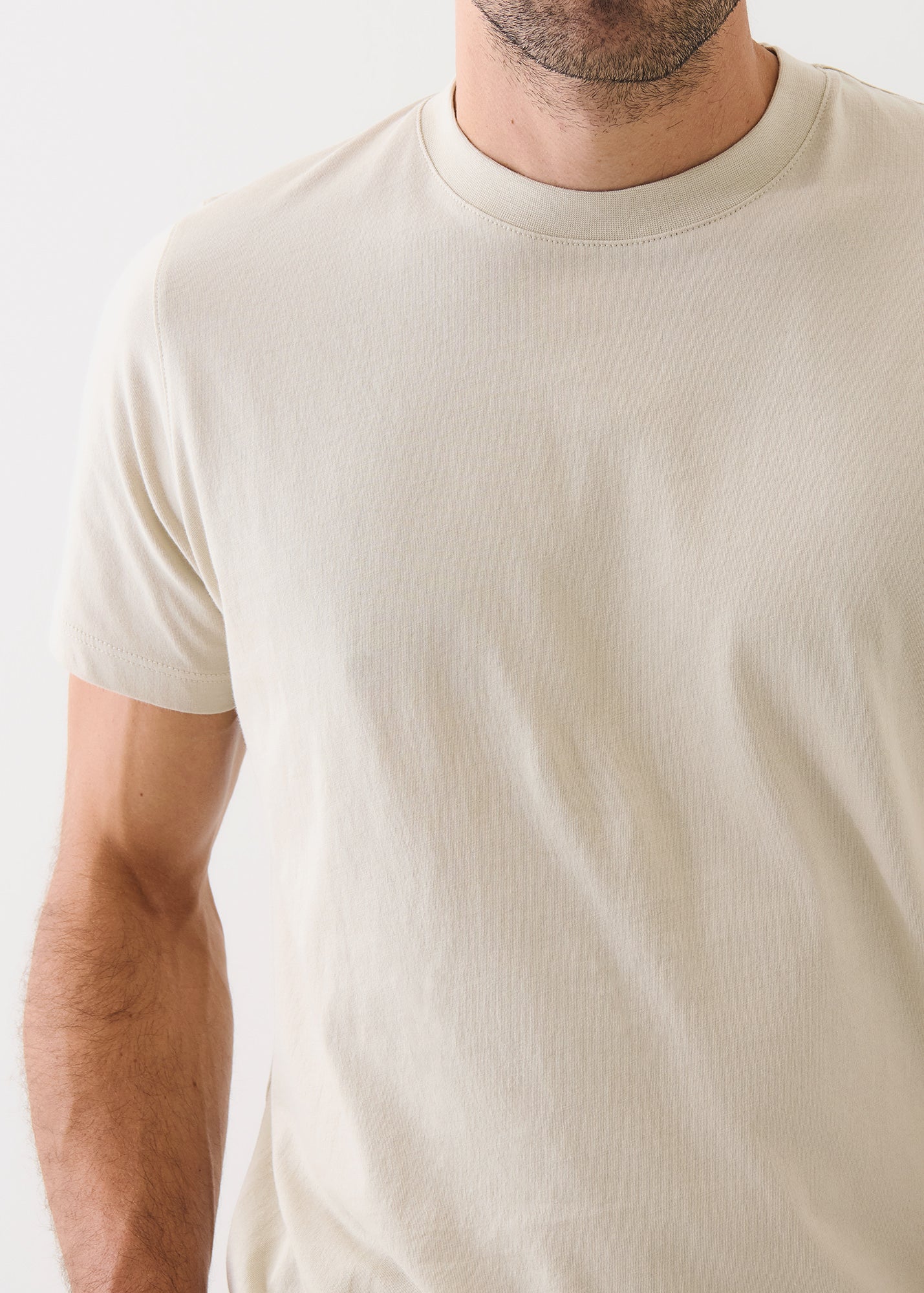 Organic Pima Cotton High Neck T-Shirt - PATRICK ASSARAF