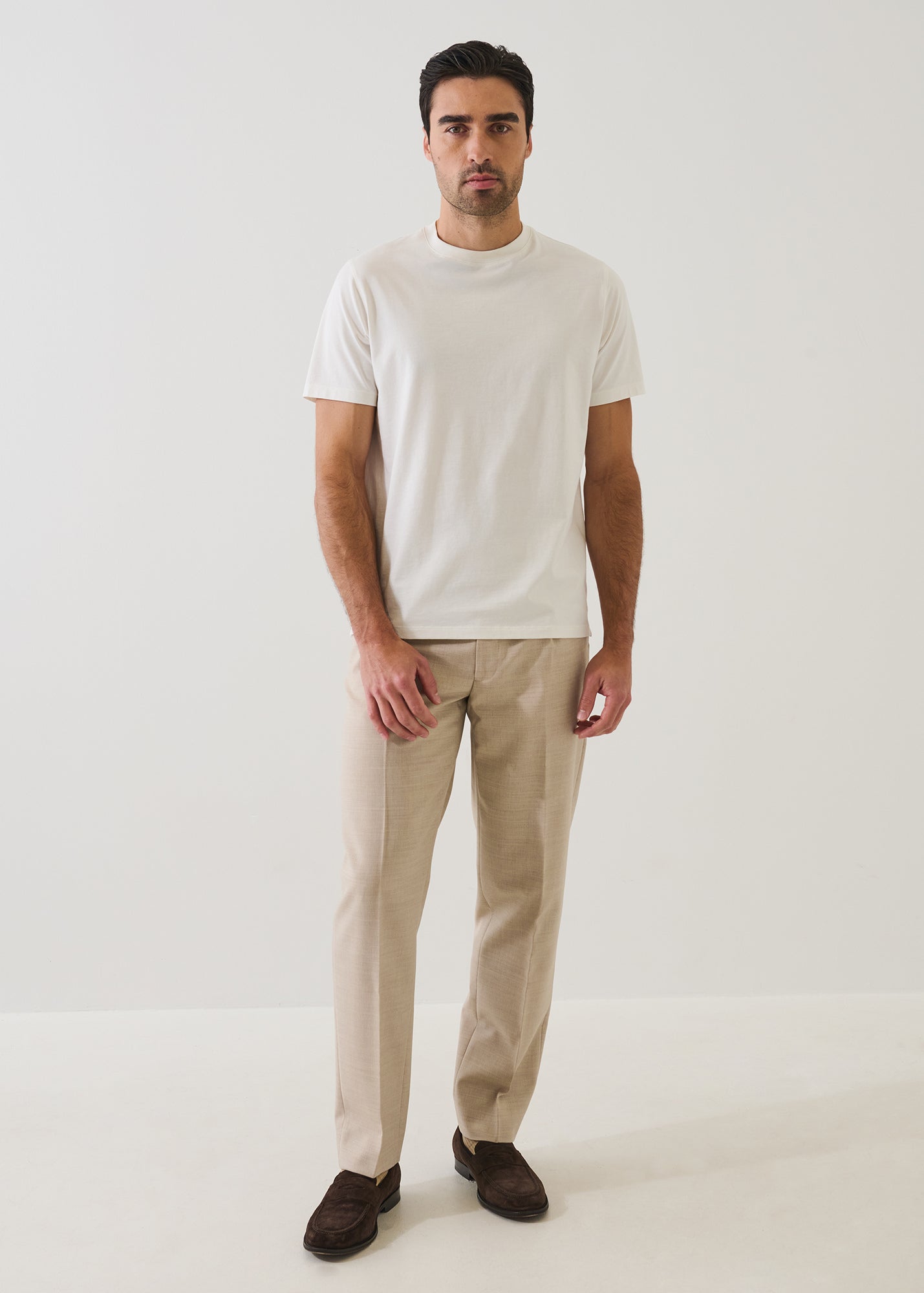 Organic Pima Cotton High Neck T-Shirt - PATRICK ASSARAF
