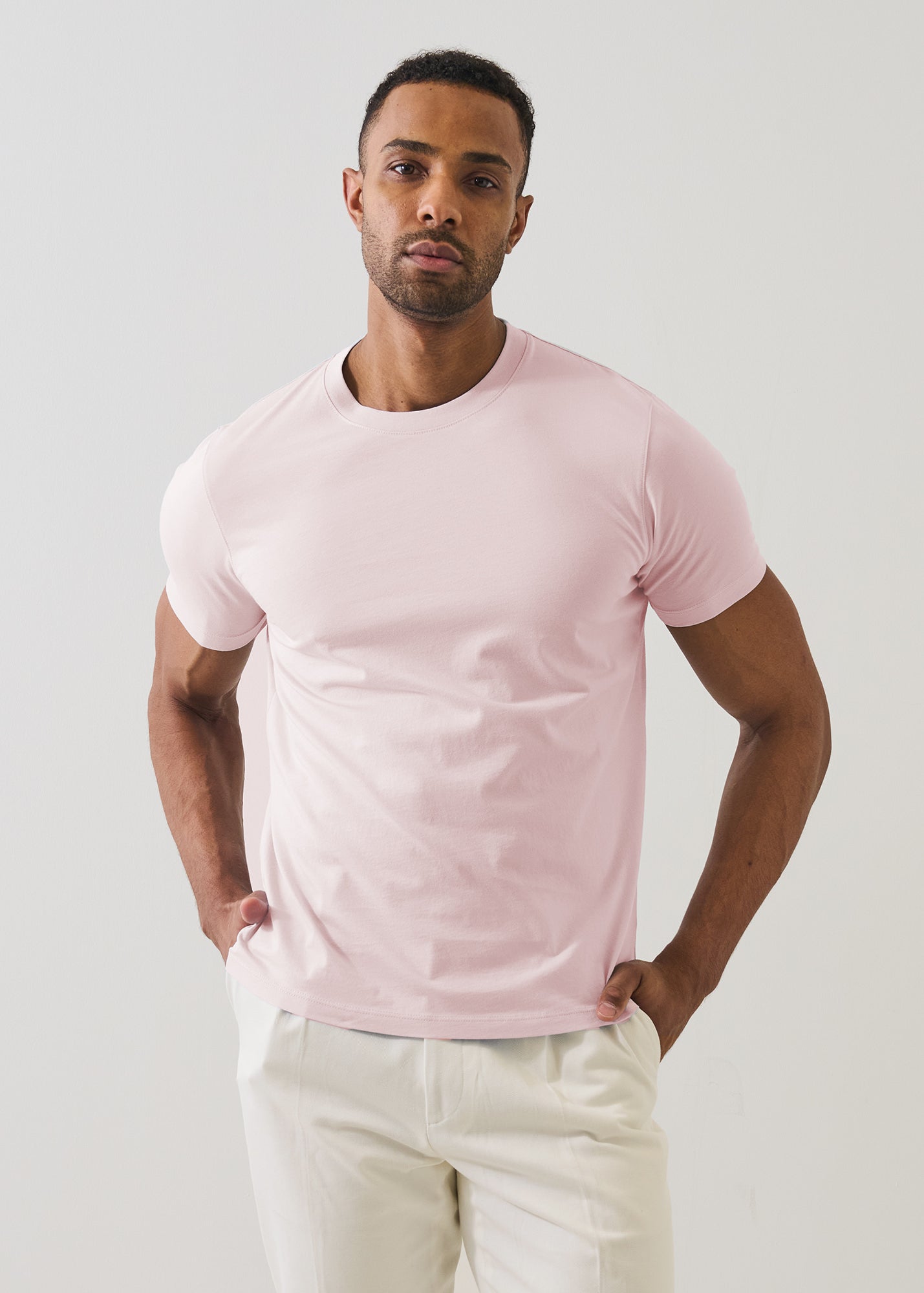 Organic Pima Cotton High Neck T-Shirt - PATRICK ASSARAF