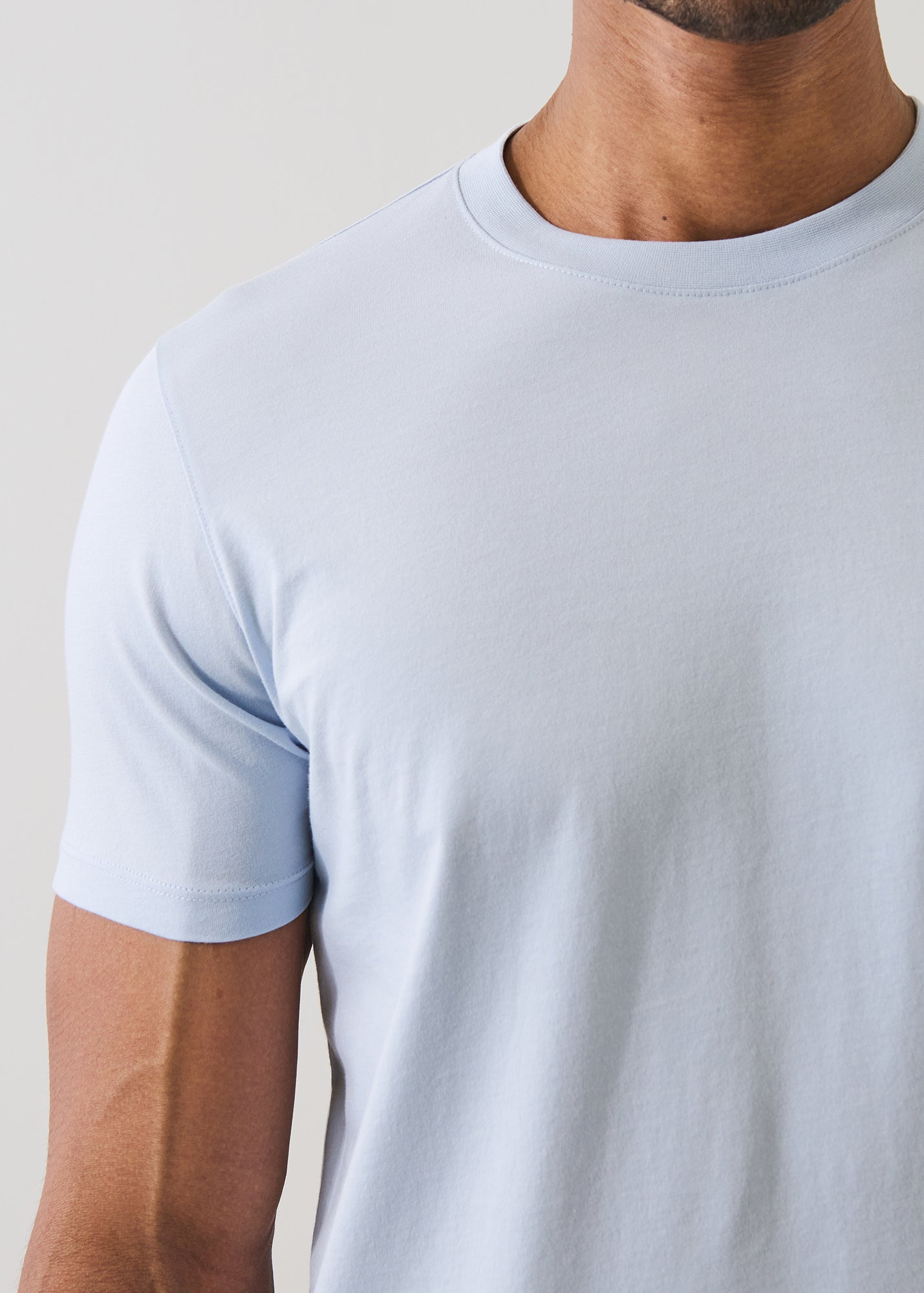 Organic Pima Cotton High Neck T-Shirt - PATRICK ASSARAF