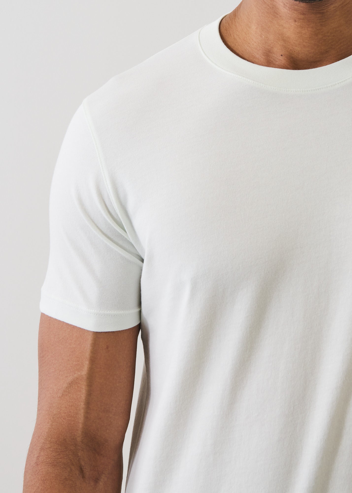 Organic Pima Cotton High Neck T-Shirt - PATRICK ASSARAF