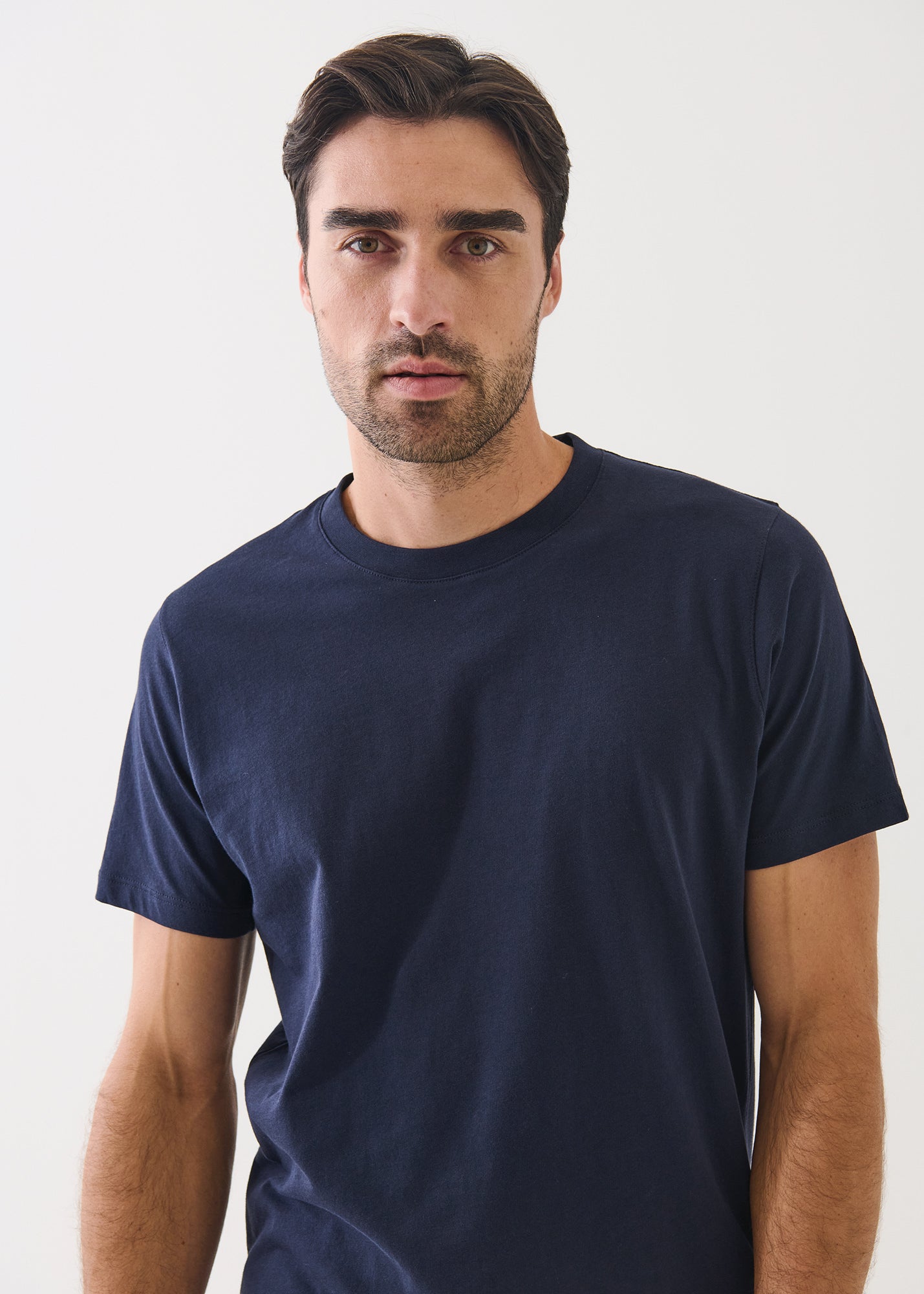 Organic Pima Cotton High Neck T-Shirt - PATRICK ASSARAF