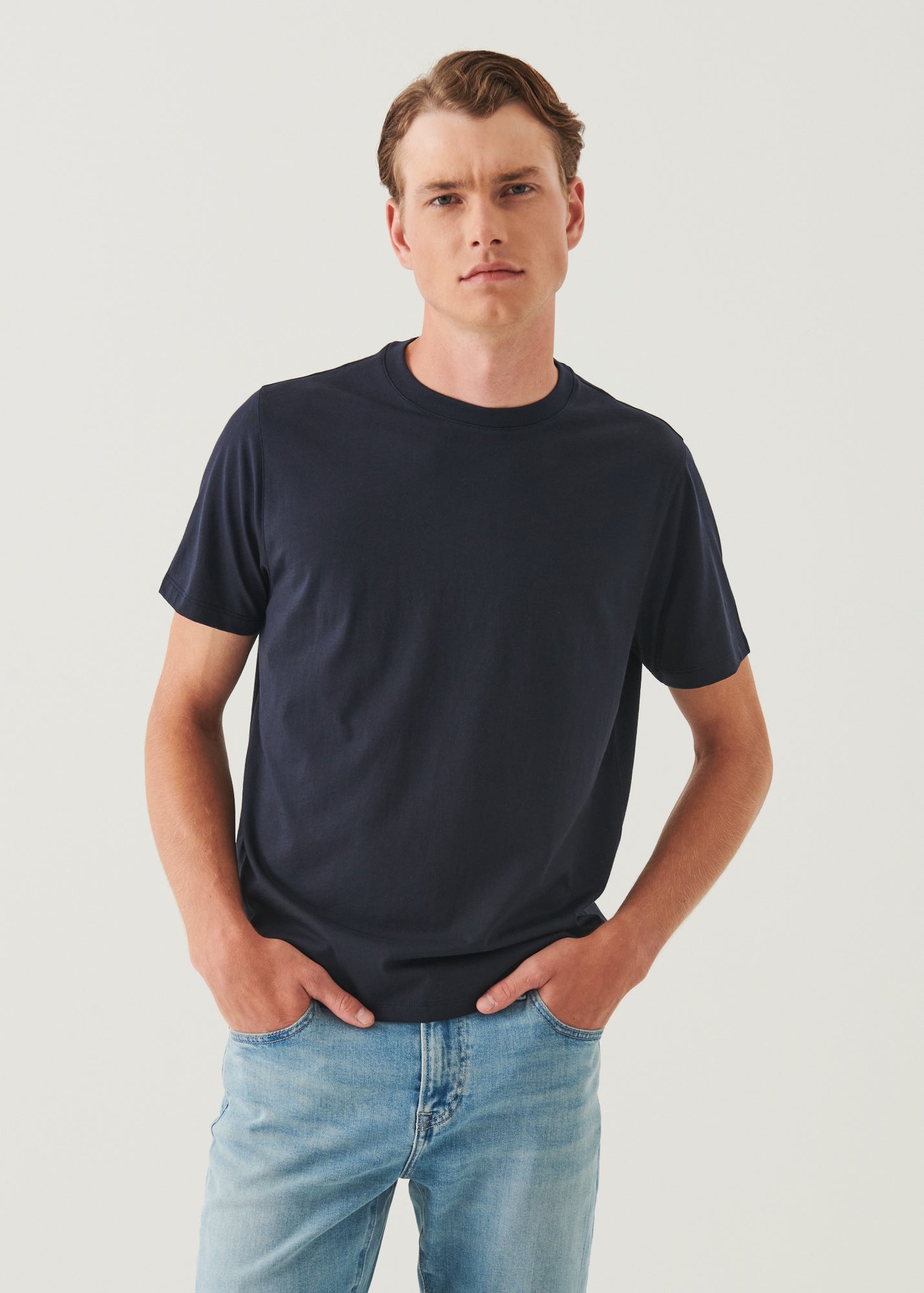 Organic Pima Cotton High Neck T-Shirt