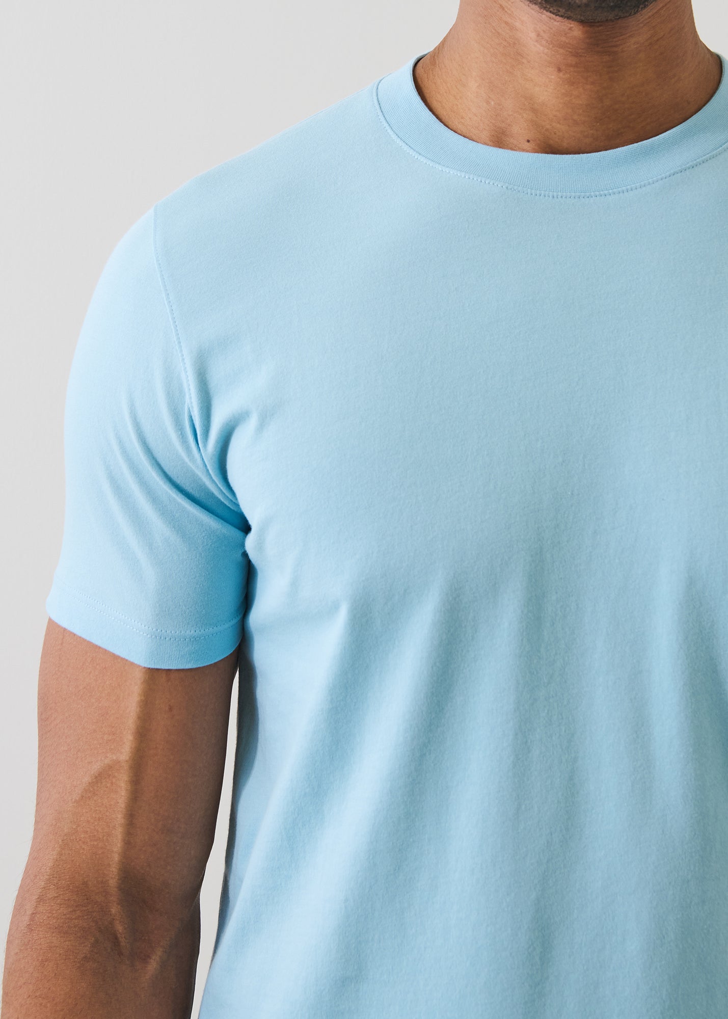 Organic Pima Cotton High Neck T-Shirt - PATRICK ASSARAF