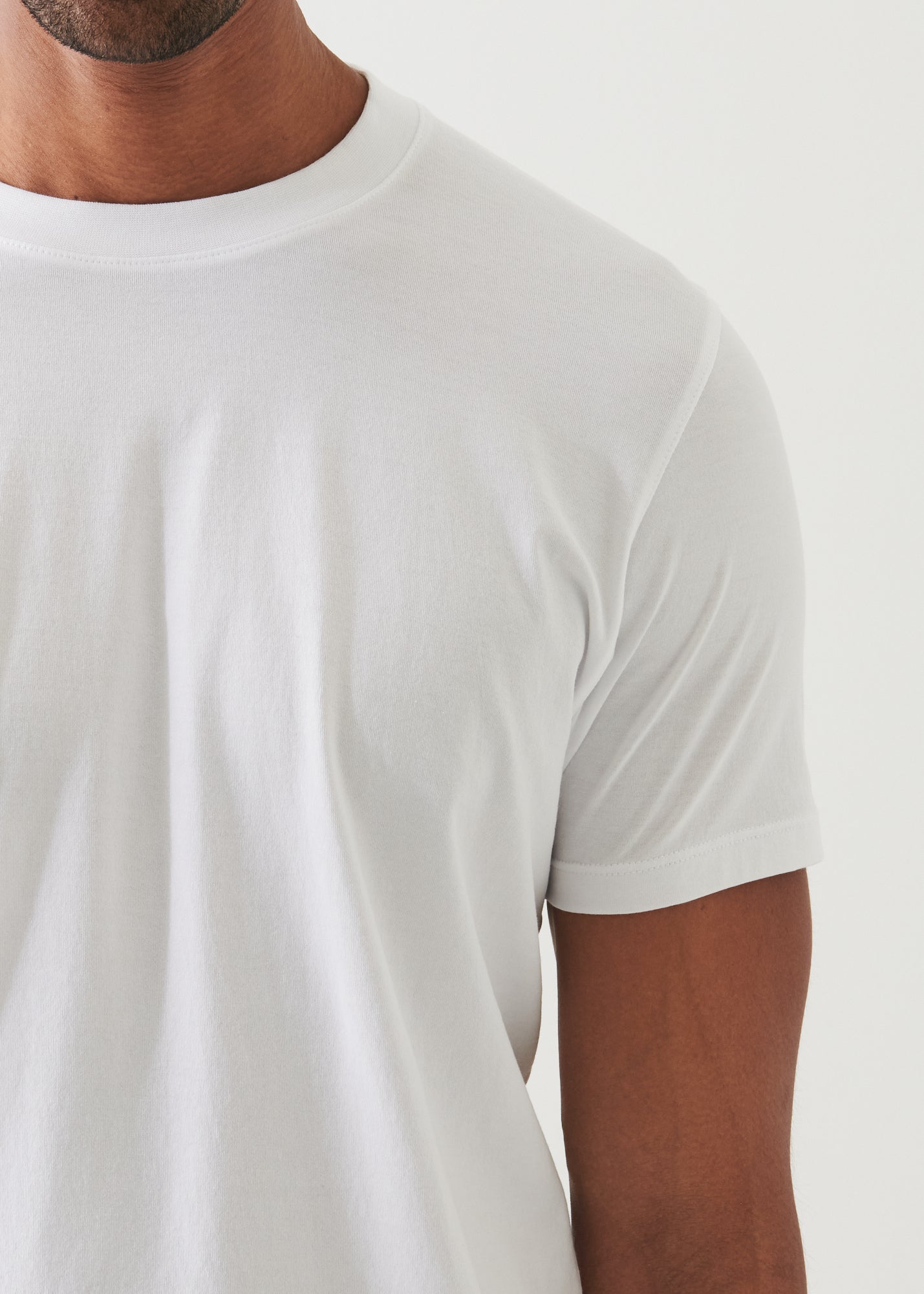 Mercerized Pima Cotton High Neck T-Shirt - PATRICK ASSARAF