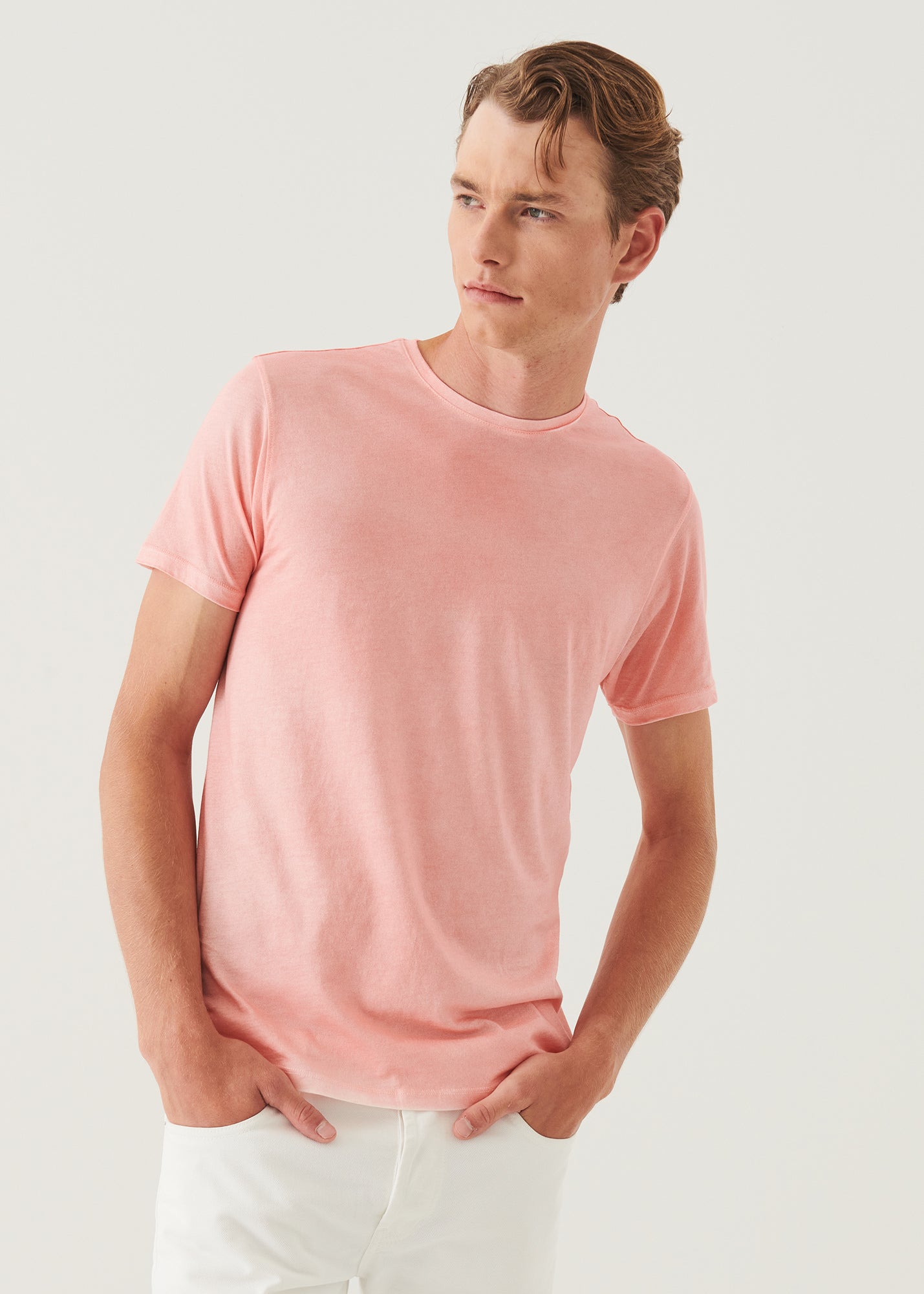 Lightweight Pima Cotton Spray Wash T-Shirt